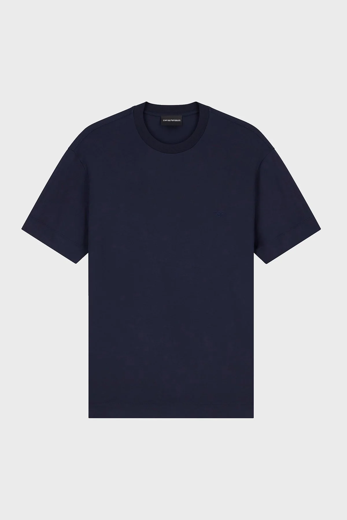 Emporio Armani Logolu Yuvarlak Yaka Erkek T Shirt EM007357 AF13721 UB118 Lacivert - 5
