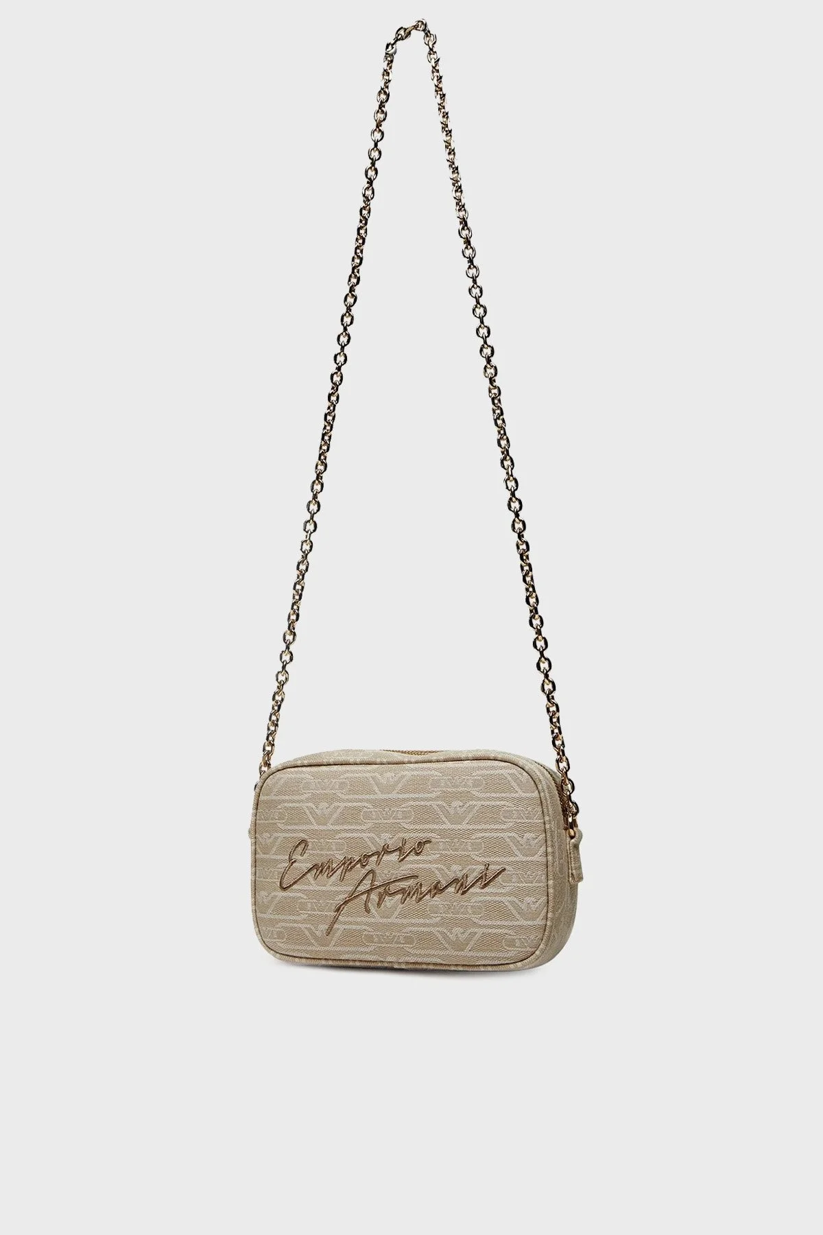 Emporio Armani Logolu Zincir Askılı Bayan Çanta EW001891 AF16095 F1073 EKRU - 8