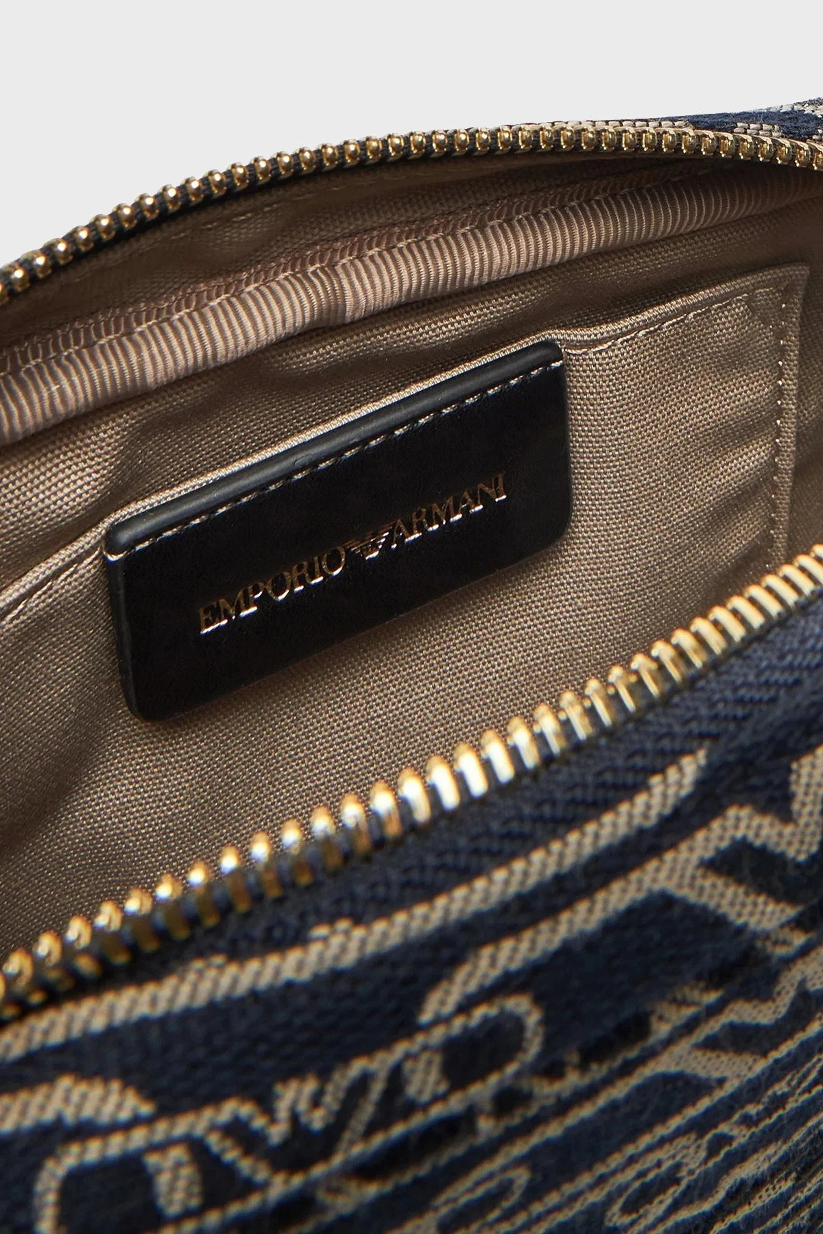 Emporio Armani Logolu Zincir Askılı Bayan Çanta EW001891 AF16095 FB237 EKRU-LACİVERT - 4