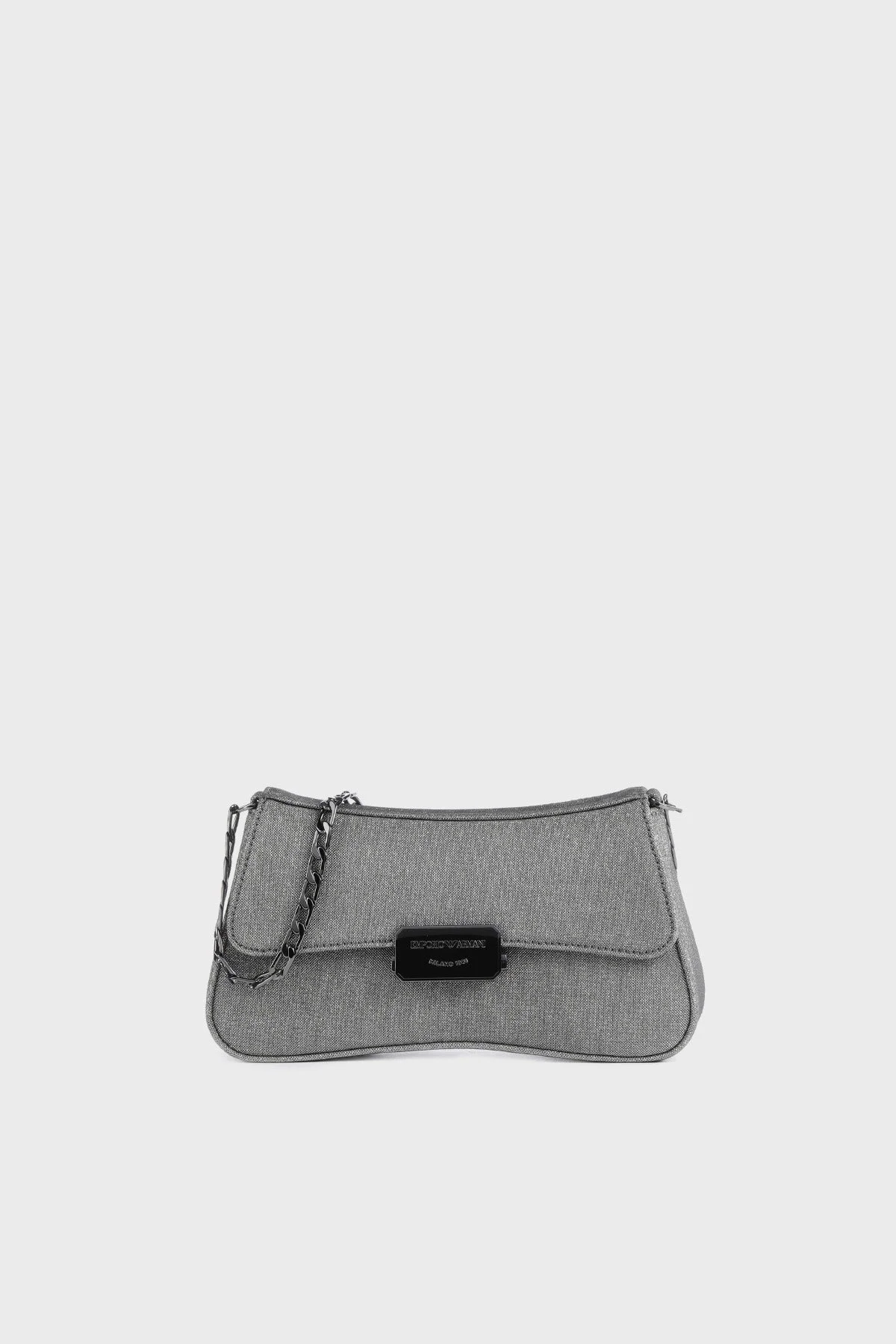 Emporio Armani Logolu Zincir Askılı Bayan Çanta Y3E232 YWN8X 80001 SİYAH - 1