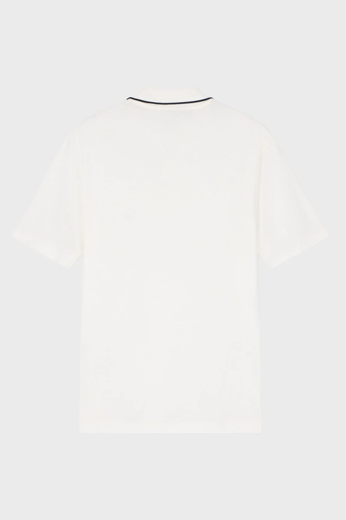 Emporio Armani Lyocell Karışımlı Fermuarlı Erkek Polo EM006341 AF10017 U0003 Beyaz - 7