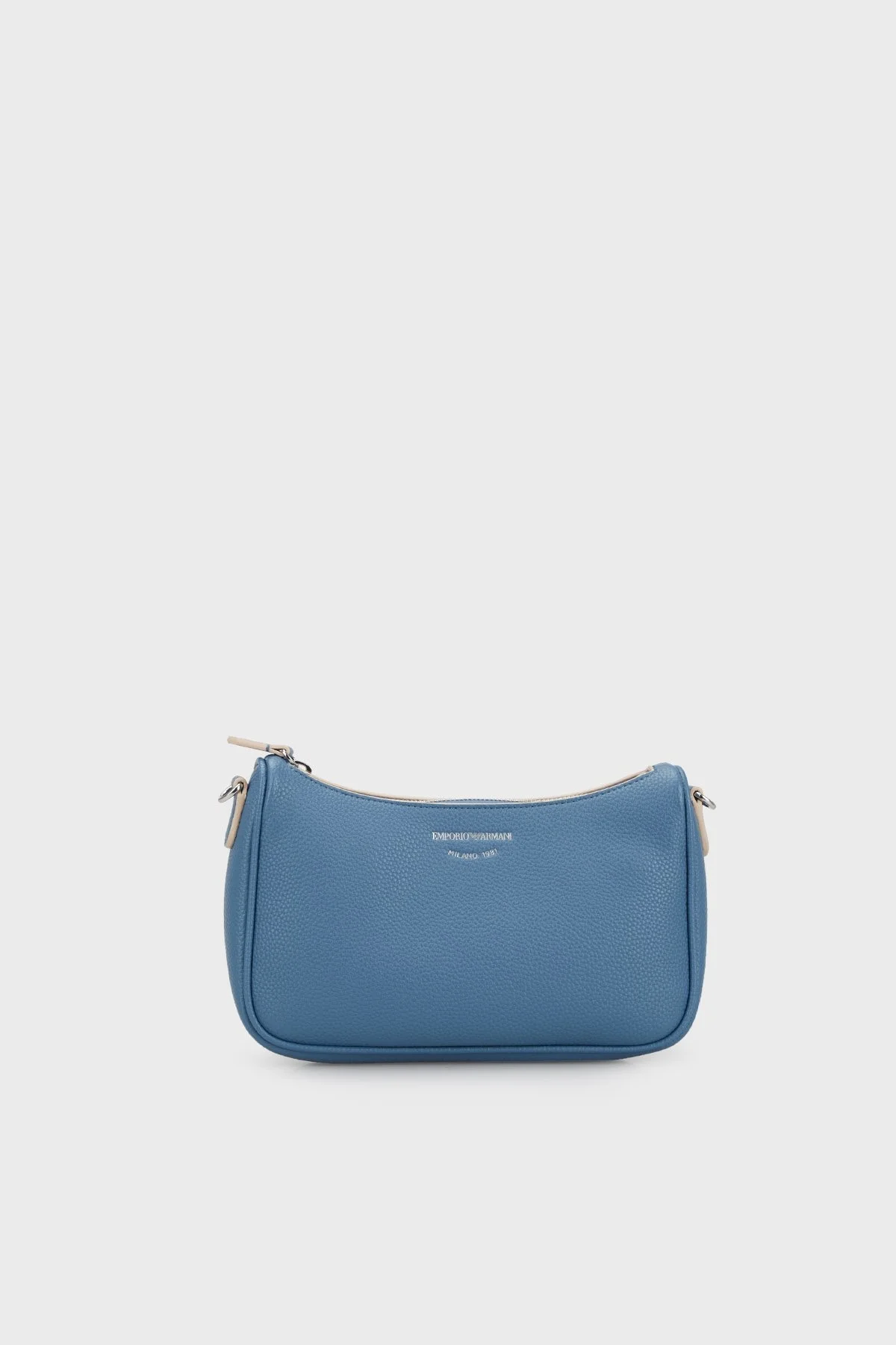 Emporio Armani Marka Baskılı Çıkarılabilir ve Ayarlanabilir Omuz Askılı Bayan Çanta Y3H293 YFO5E 80569 MAVİ - 1