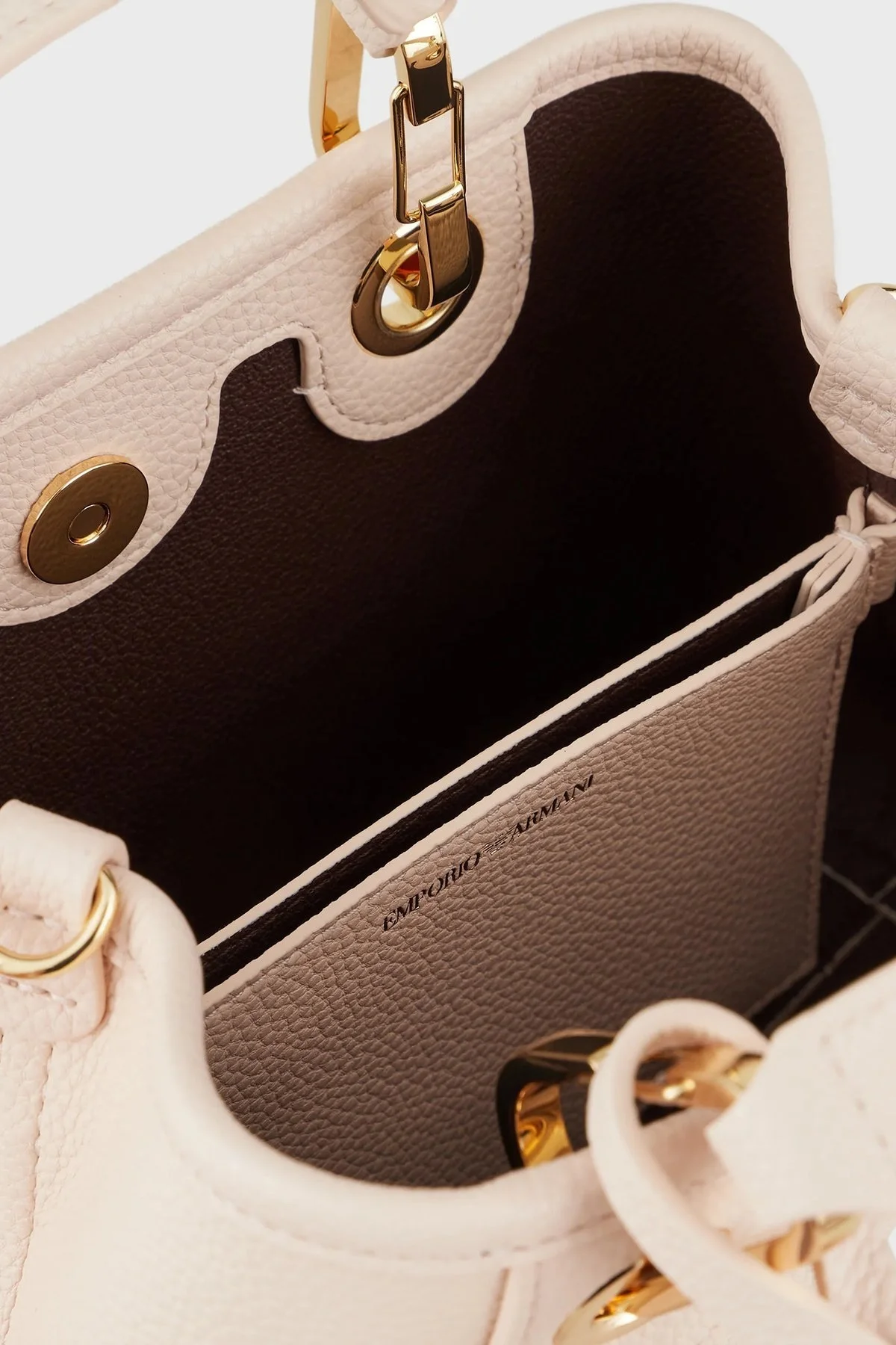 Emporio Armani Marka Logolu Çıkarılabilir Uzatma Askılı Bayan Çanta Y3D176 YFO5B 88820 PUDRA - 7
