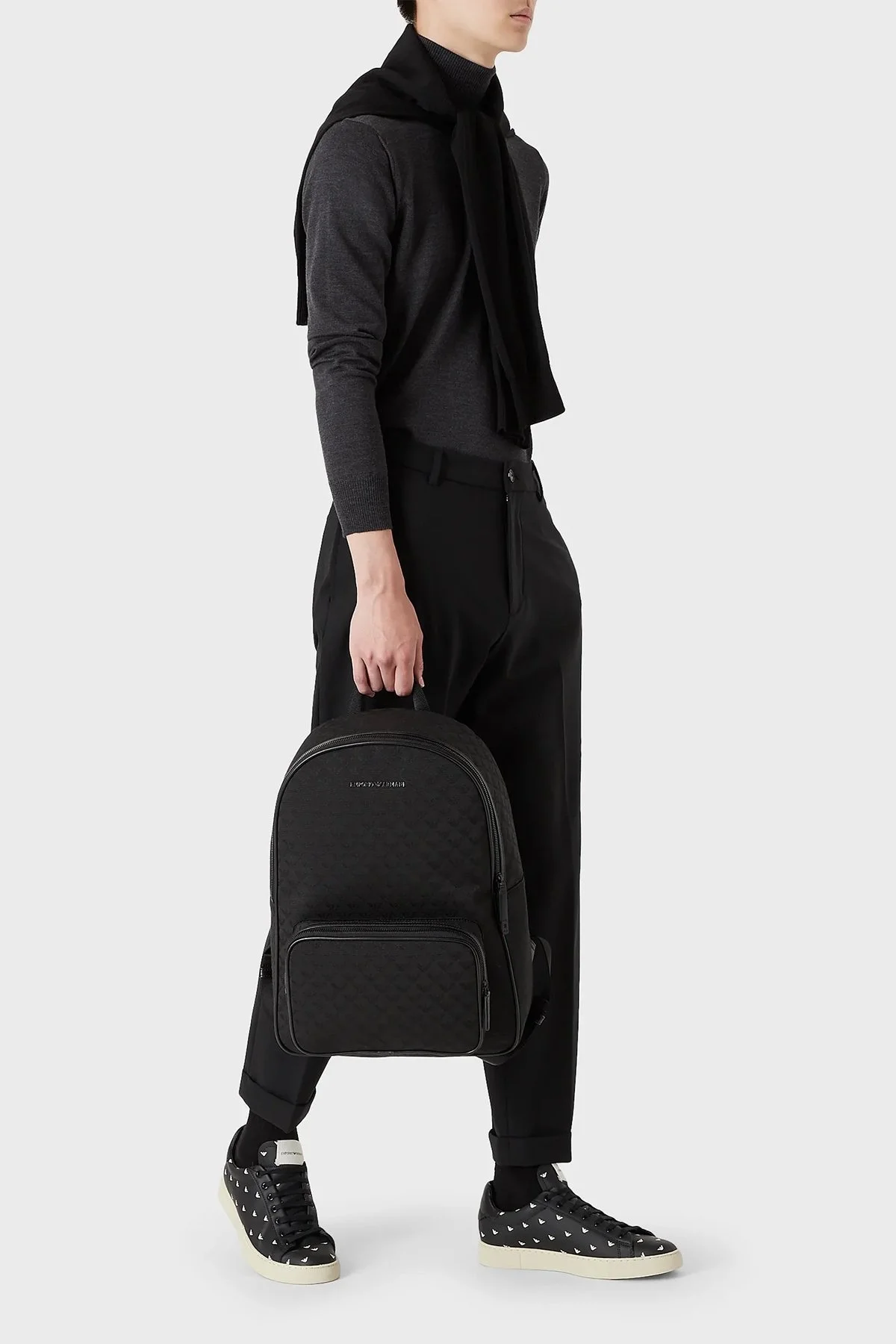 Emporio Armani Marka Logolu Erkek Sırt Çantası Y4O315 Y022V 81336 SİYAH - 9