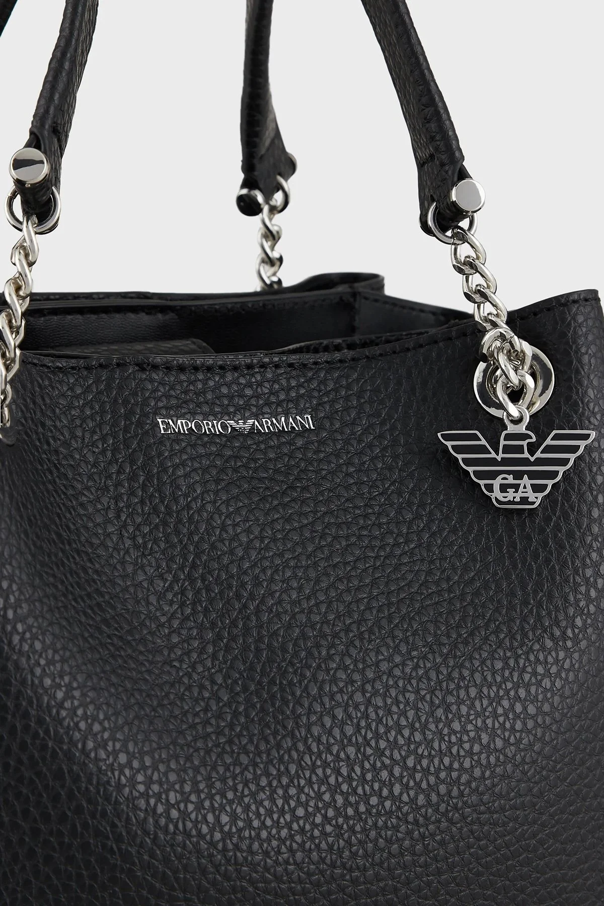 Emporio Armani Marka Logolu Çıkarılabilir Omuz Askılı Bayan Çanta Y3D159 YFN6E 81386 SİYAH - 13