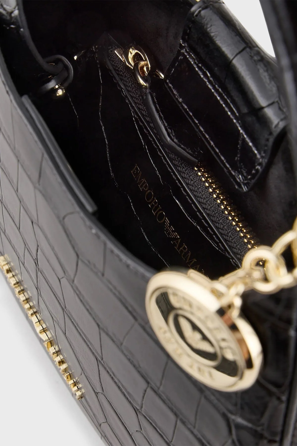 Emporio Armani Mini Cüzdanlı Çıkarılabilir Omuz Askılı Bayan Çanta Y3H324 YWF0A 80001 SİYAH - 6