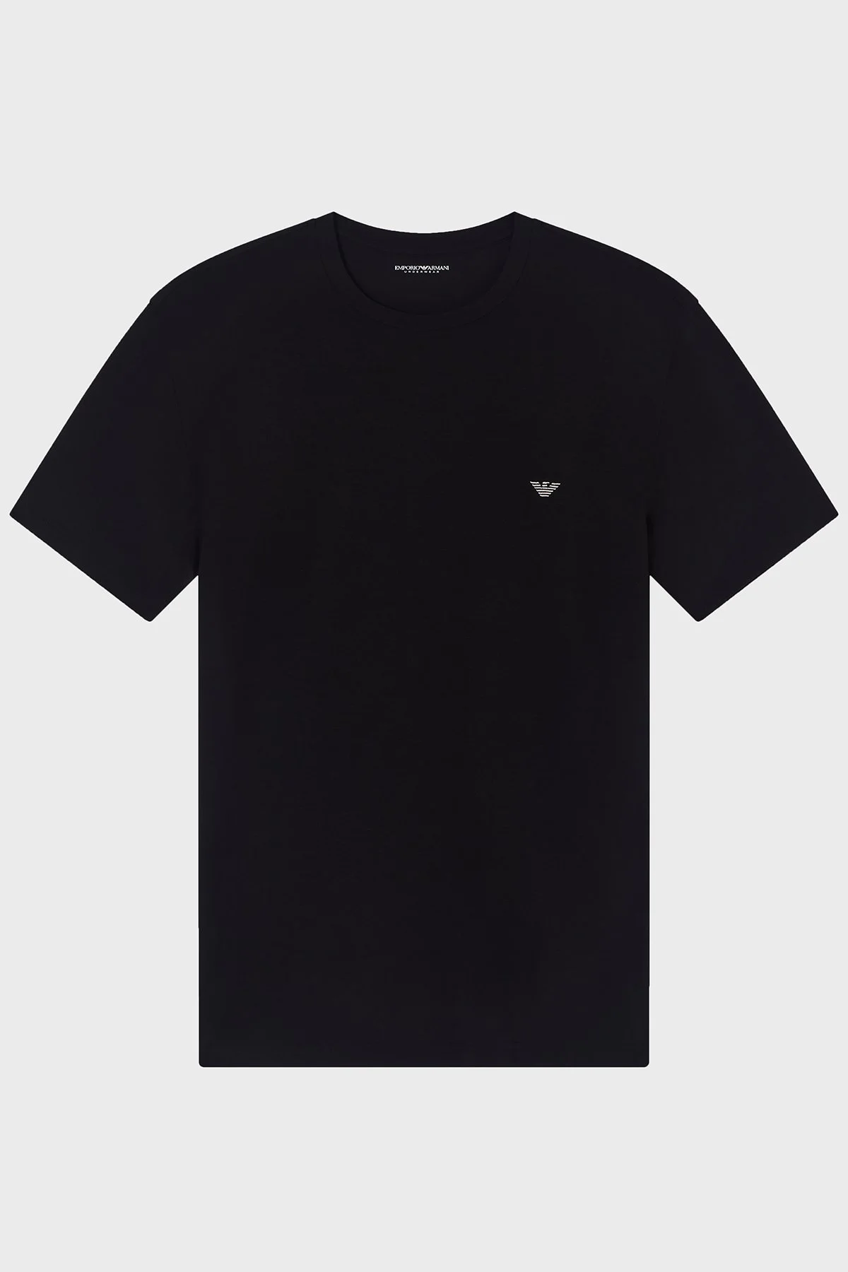 Emporio Armani Modal Slim Fit Logolu Bisiklet Yaka Erkek T Shirt EM000379 AF18894 UC001 SİYAH - 3