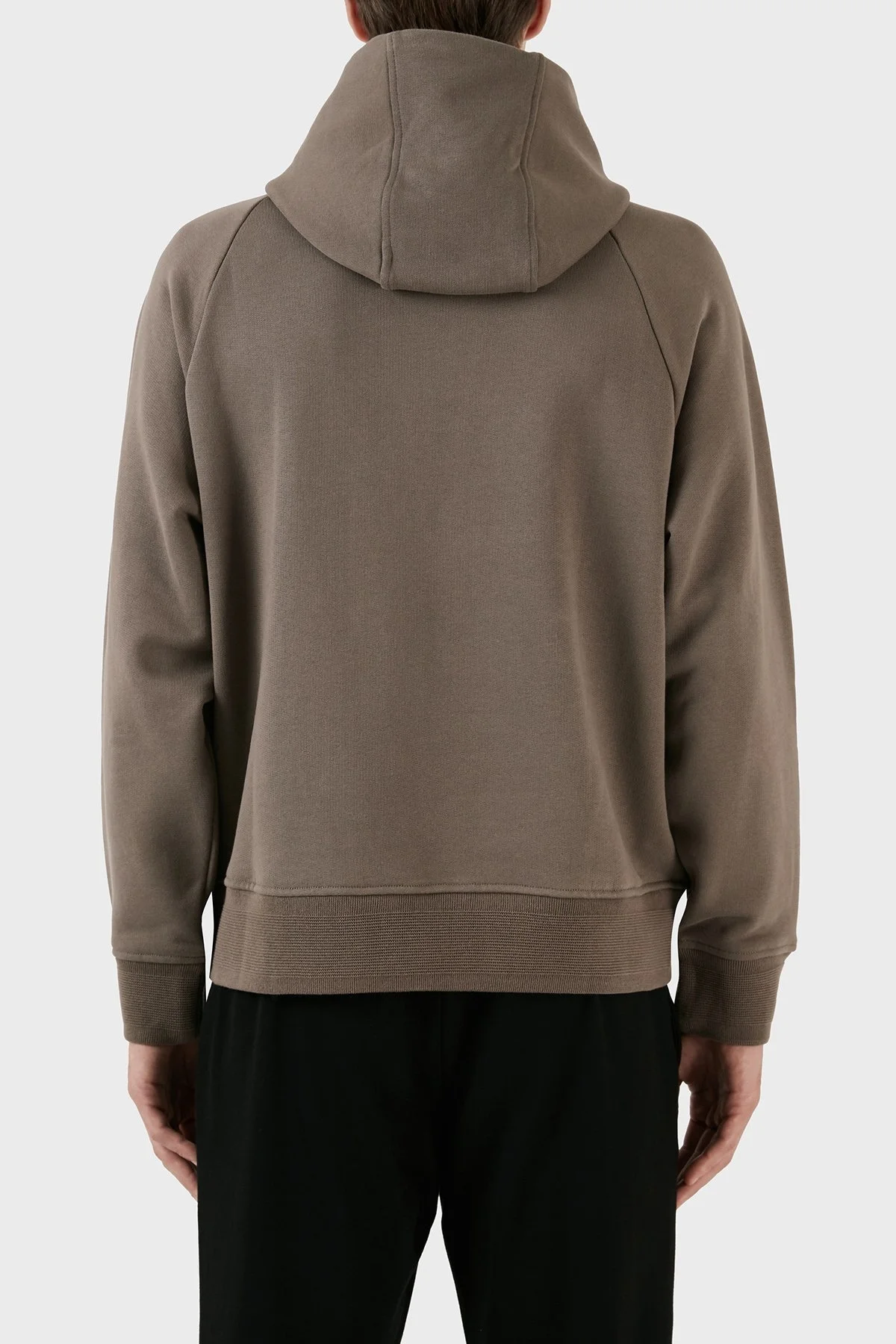 Emporio Armani Nakış İşlemeli Logolu Kapüşonlu Cepli Regular Fit Pamuklu Erkek Sweat 6R1ME9 1JWPZ 04A8 KAHVE - 8