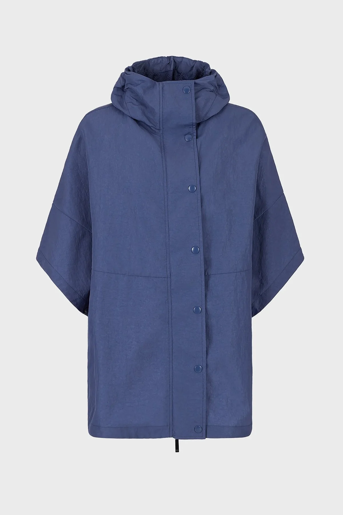 Emporio Armani Neme Dayanıklı Çabuk Kuruyan Kapüşonlu Regular Fit İnce Bayan Mont 6L2B61 2NIKZ 0914 LACİVERT - 5