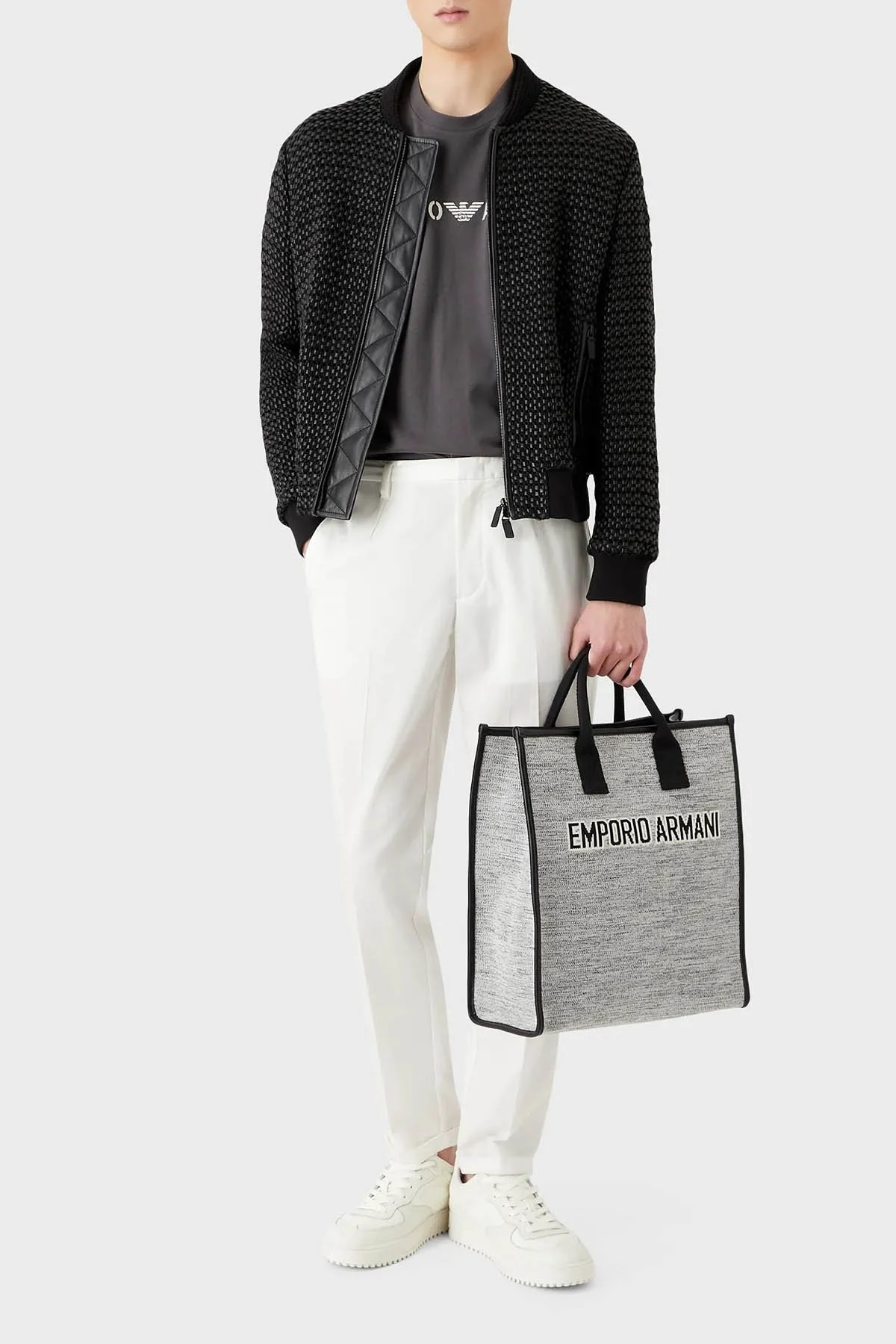 Emporio Armani Erkek Pantolon 3R1PF4 1NSEZ 0101 BEYAZ - 1