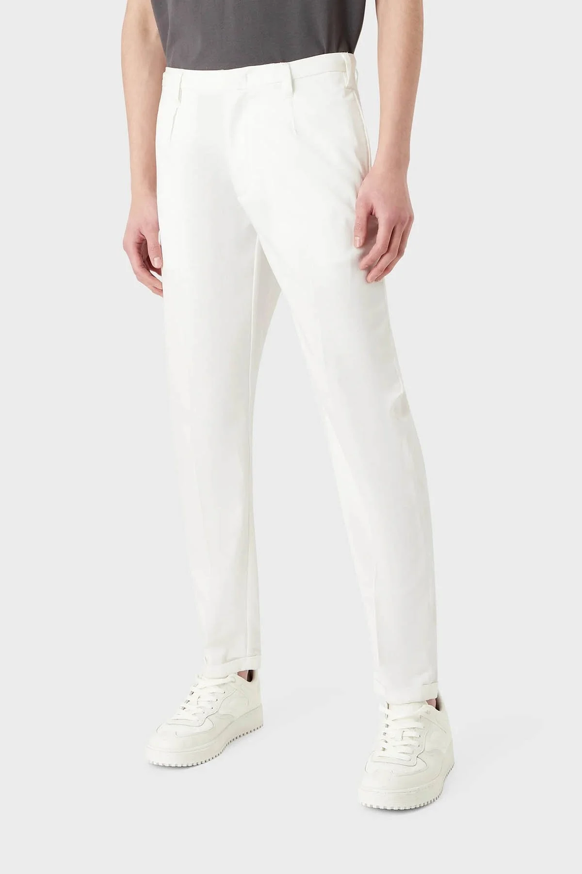 Emporio Armani Erkek Pantolon 3R1PF4 1NSEZ 0101 BEYAZ - 2