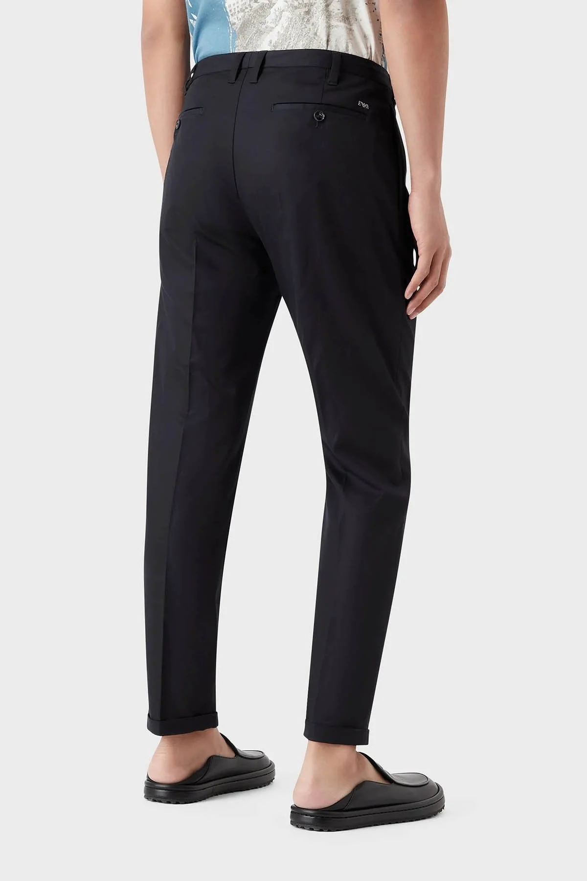 Emporio Armani Normal Bel Düz Paça Slim Fit Erkek Pantolon 3R1PF4 1NSEZ 0920 LACİVERT - 3