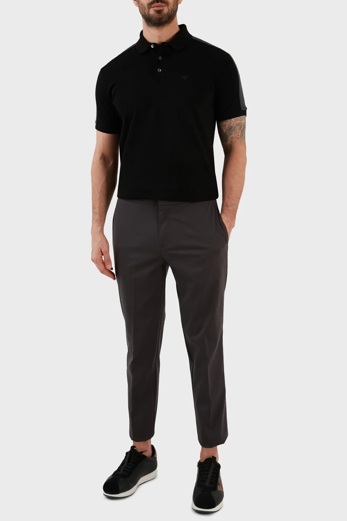 Emporio Armani Normal Bel Regular Fit Düz Paça Chino Erkek Pantolon 3R1PV6 1JMTZ 0651 ANTRASİT - 7