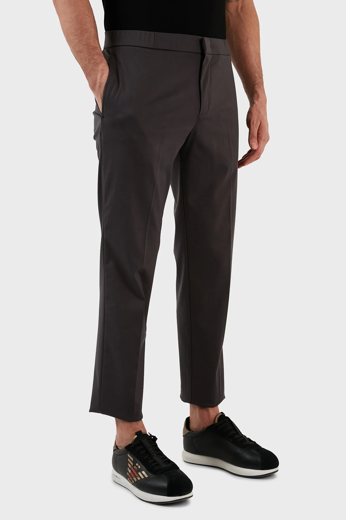 Emporio Armani Normal Bel Regular Fit Düz Paça Chino Erkek Pantolon 3R1PV6 1JMTZ 0651 ANTRASİT - 9
