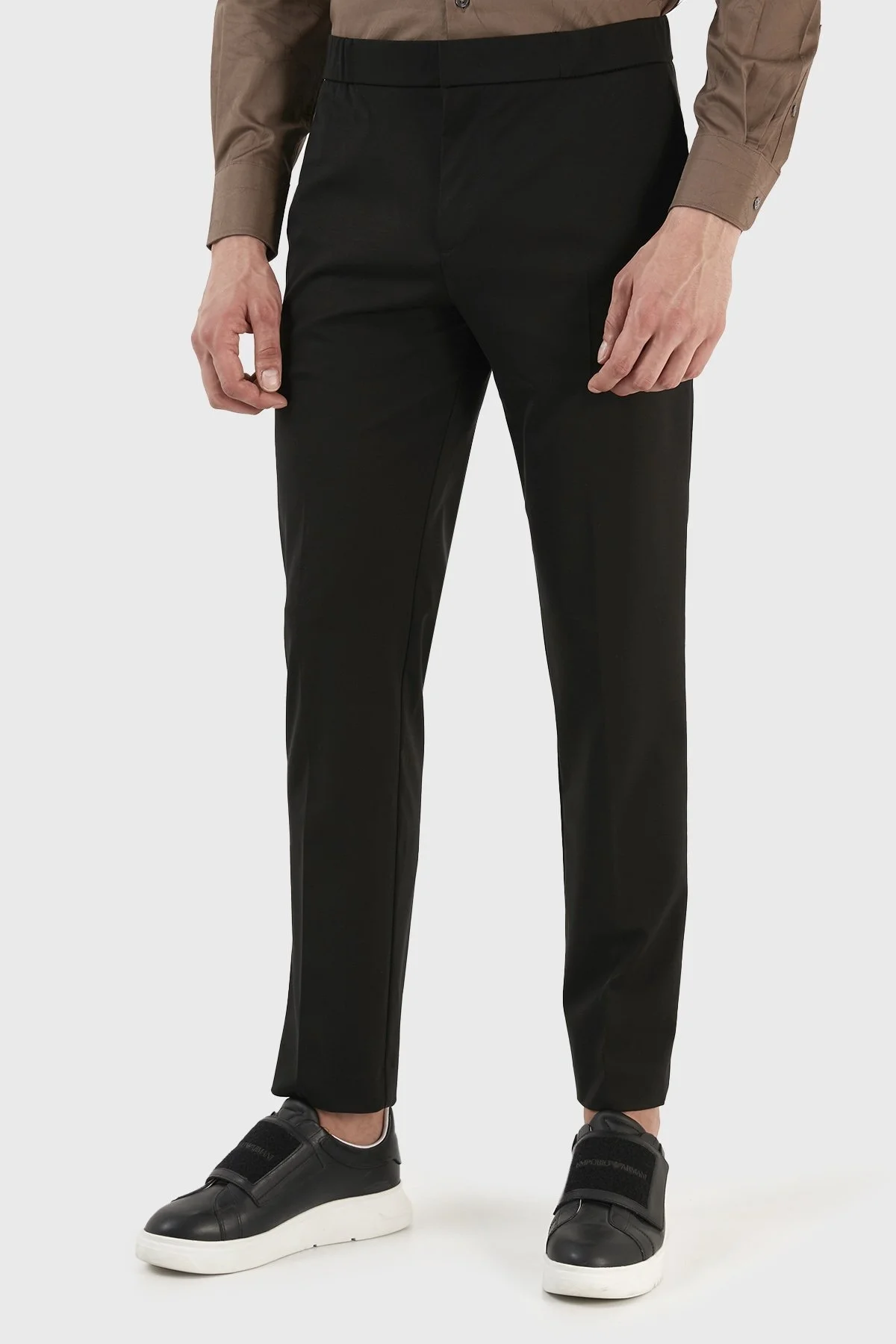 Emporio Armani Normal Bel Regular Fit Düz Paça Chino Erkek Pantolon 3R1PV6 1JMTZ 0999 SİYAH - 2