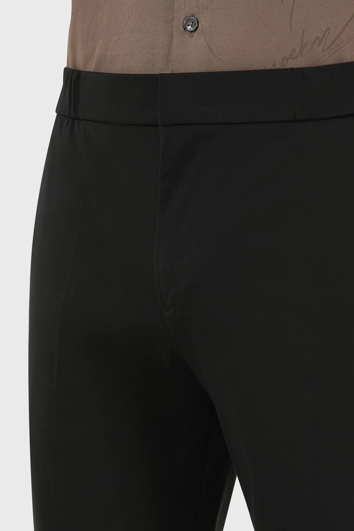 Emporio Armani Normal Bel Regular Fit Düz Paça Chino Erkek Pantolon 3R1PV6 1JMTZ 0999 SİYAH - 5