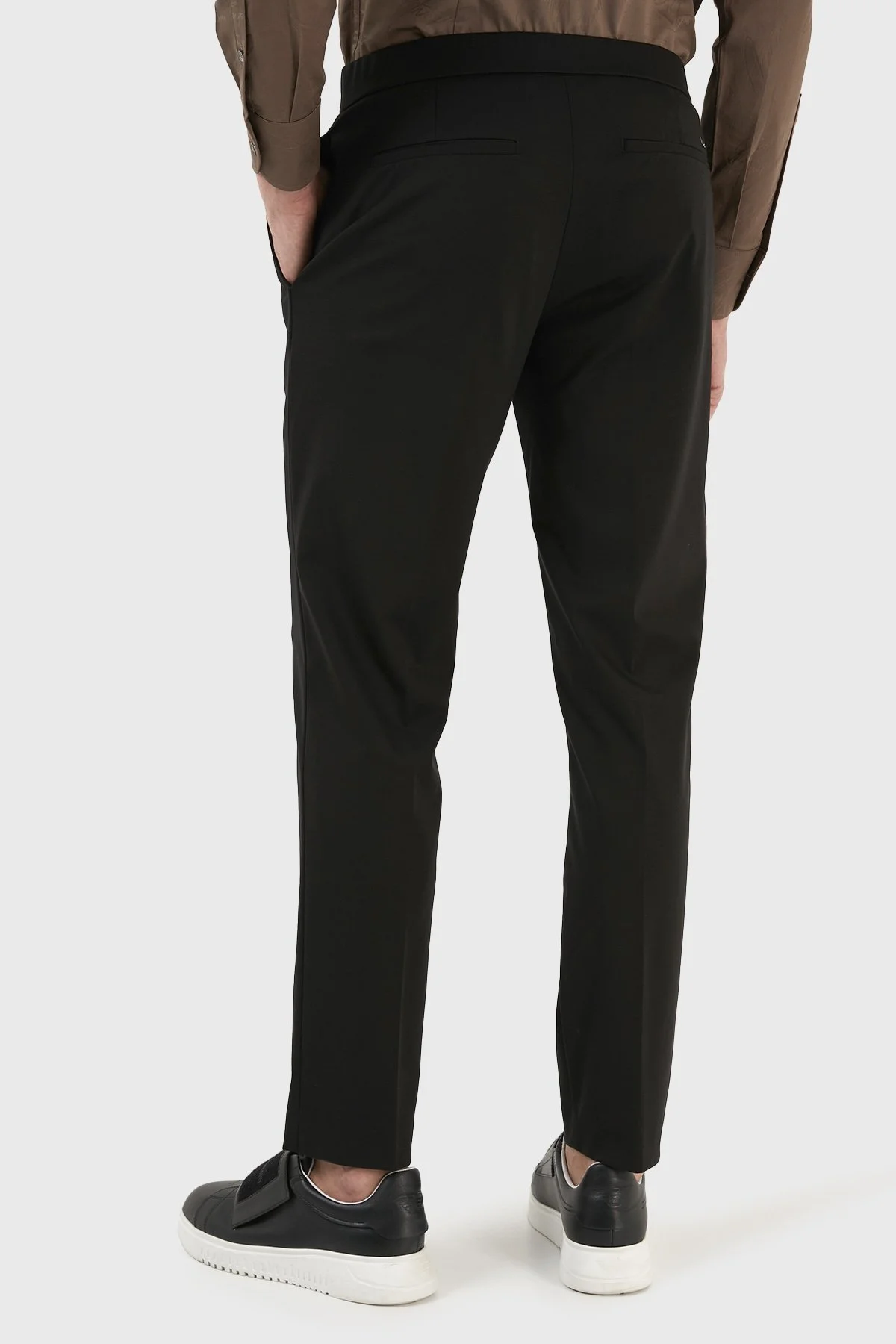 Emporio Armani Normal Bel Regular Fit Düz Paça Chino Erkek Pantolon 3R1PV6 1JMTZ 0999 SİYAH - 6