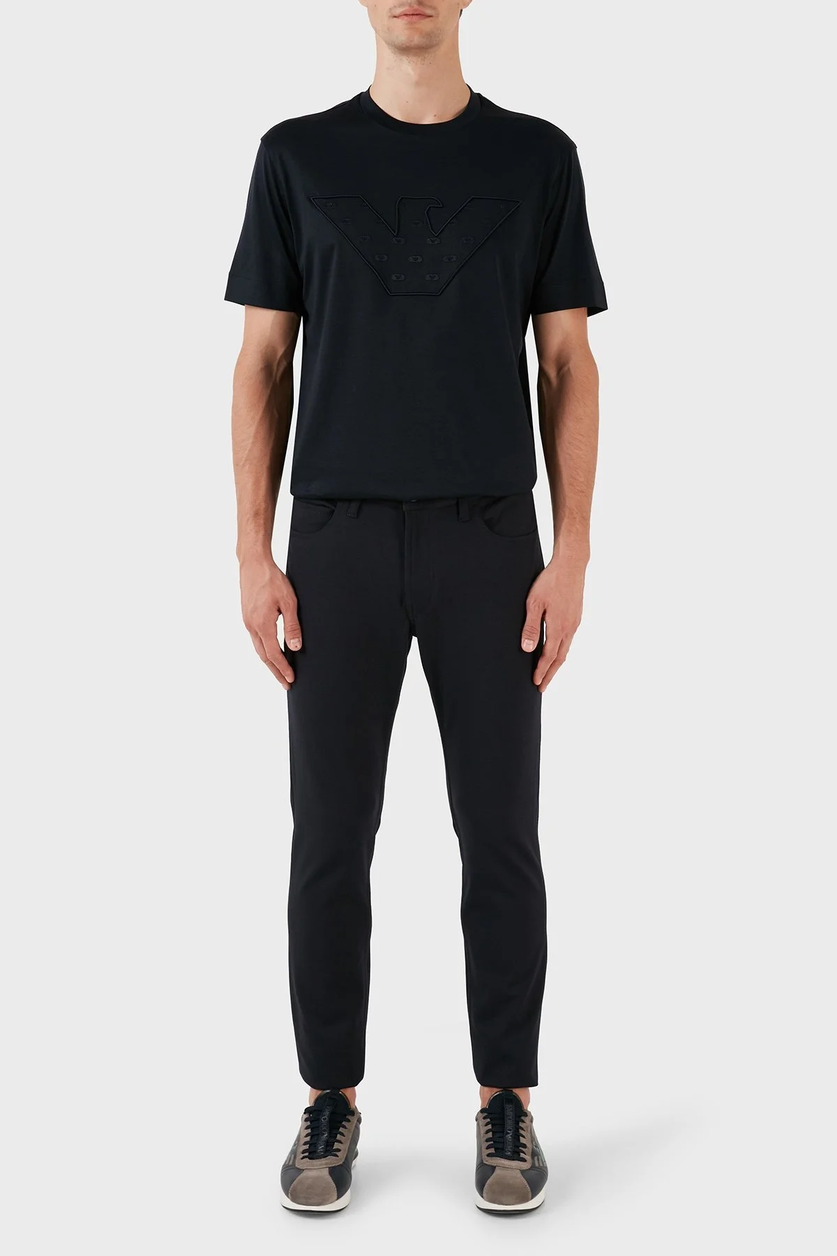 Emporio Armani Normal Bel Slim Fit Cepli Erkek Pantolon H41PJ5 E1613 922 LACİVERT - 11