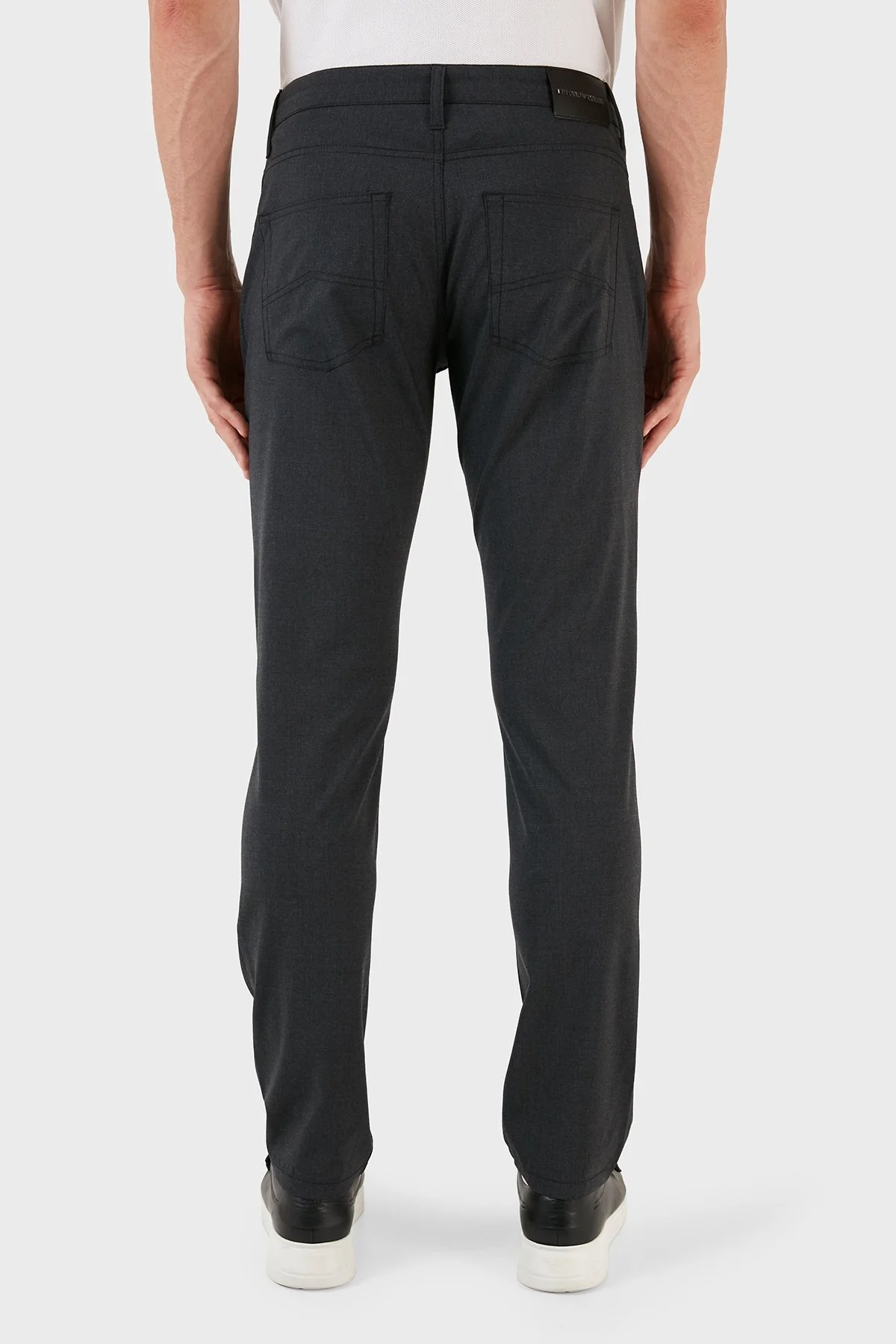 Emporio Armani Normal Bel Slim Fit Yünlü Erkek Pantolon H41PJ5 01506 630 ANTRASİT - 10