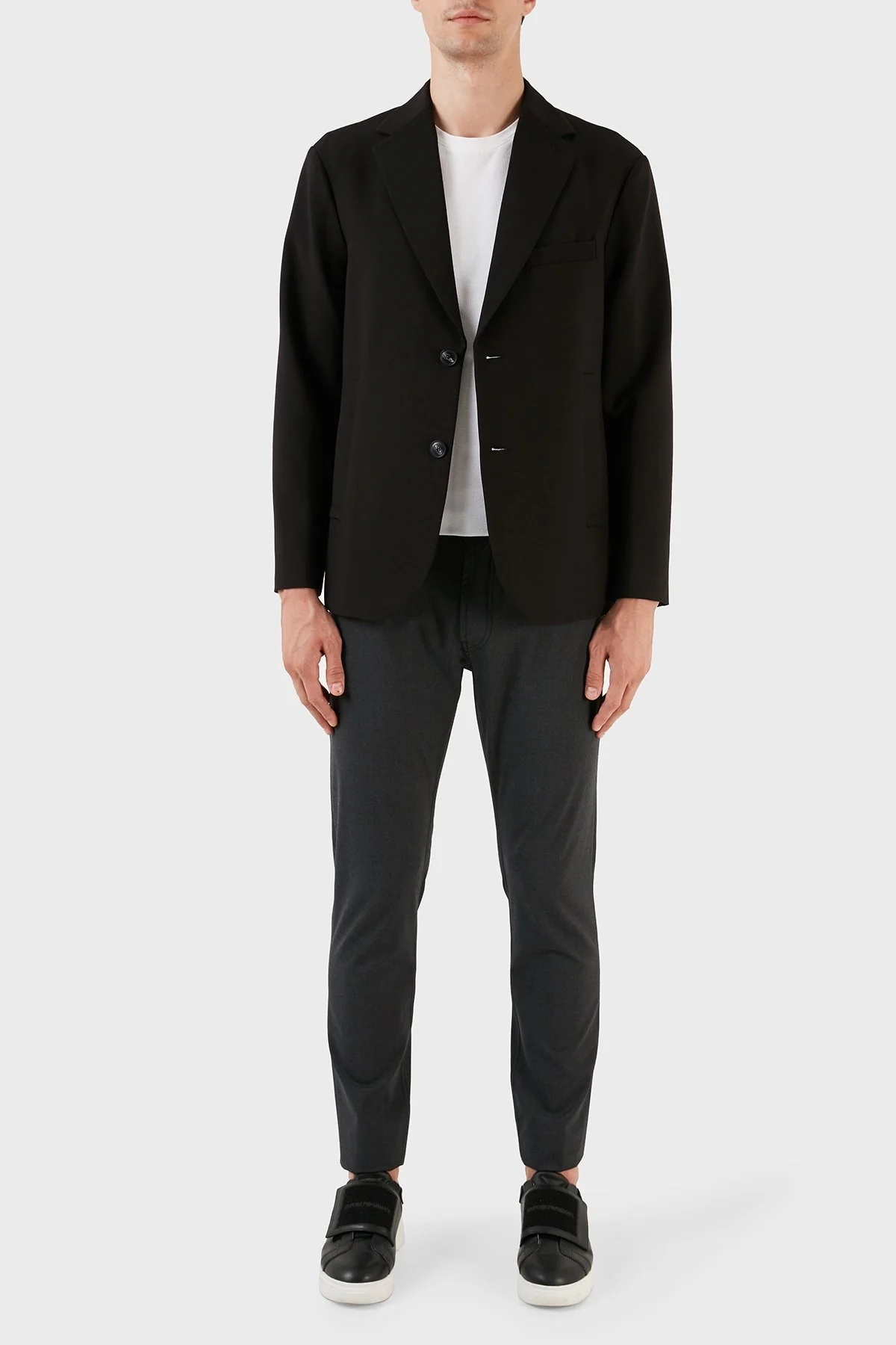 Emporio Armani Normal Bel Slim Fit Yünlü Erkek Pantolon H41PJ5 01506 630 ANTRASİT - 11