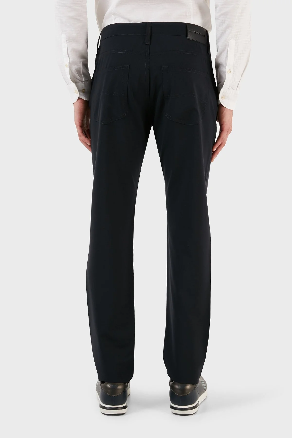 Emporio Armani Normal Bel Slim Fit Yünlü Erkek Pantolon H41PJ5 01506 922 LACİVERT - 3