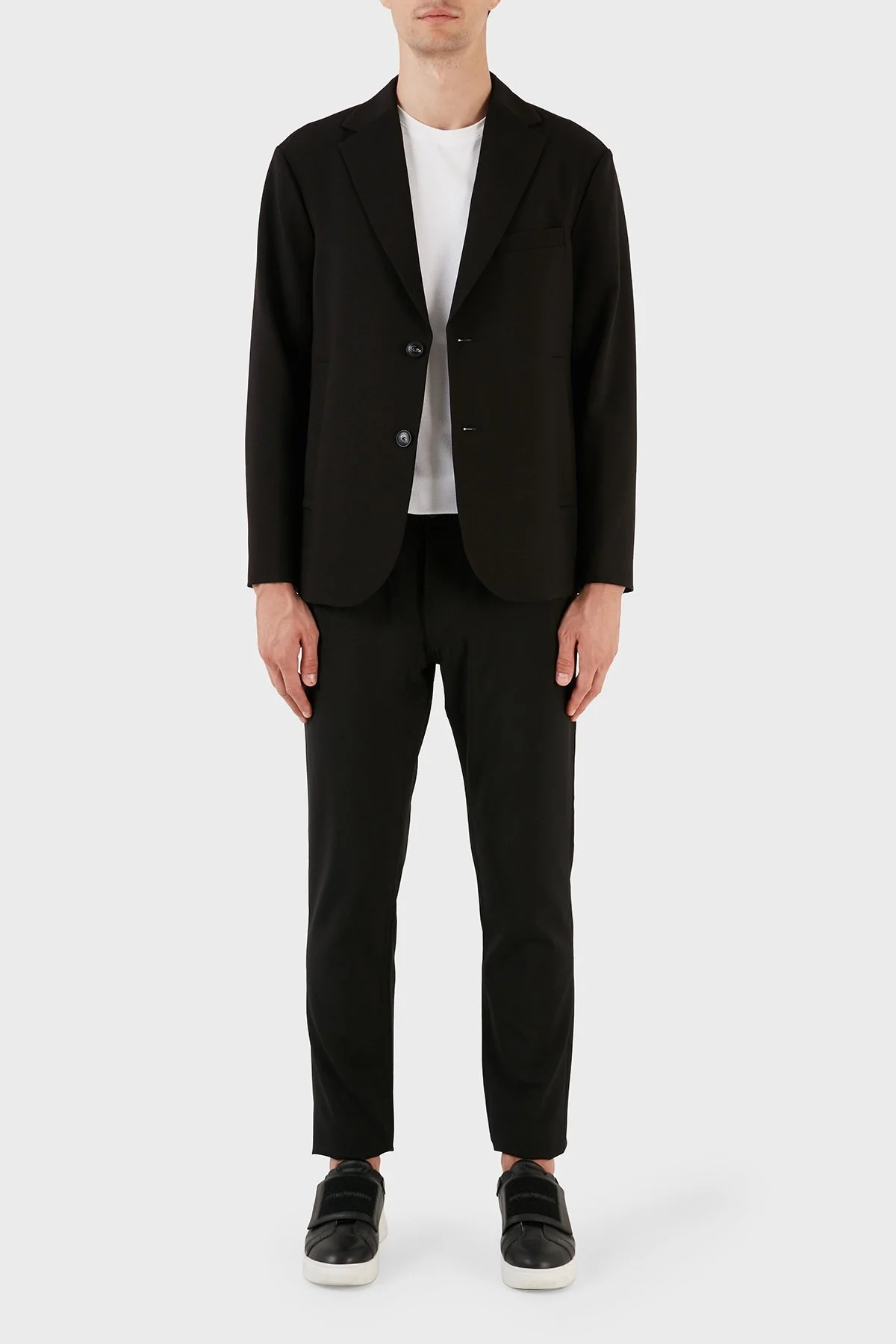 Emporio Armani Normal Bel Slim Fit Yünlü Erkek Pantolon H41PJ5 01506 999 SİYAH - 4