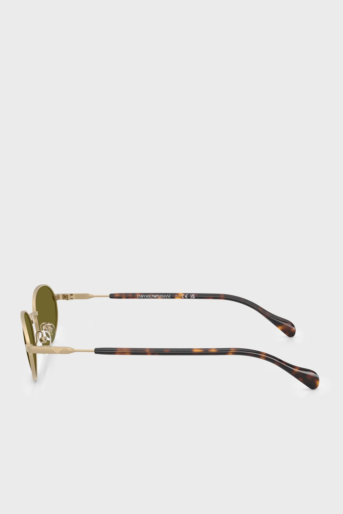 Emporio Armani Oval Güneş Erkek Gözlük 0EA2175 30022 54 Altın - 2
