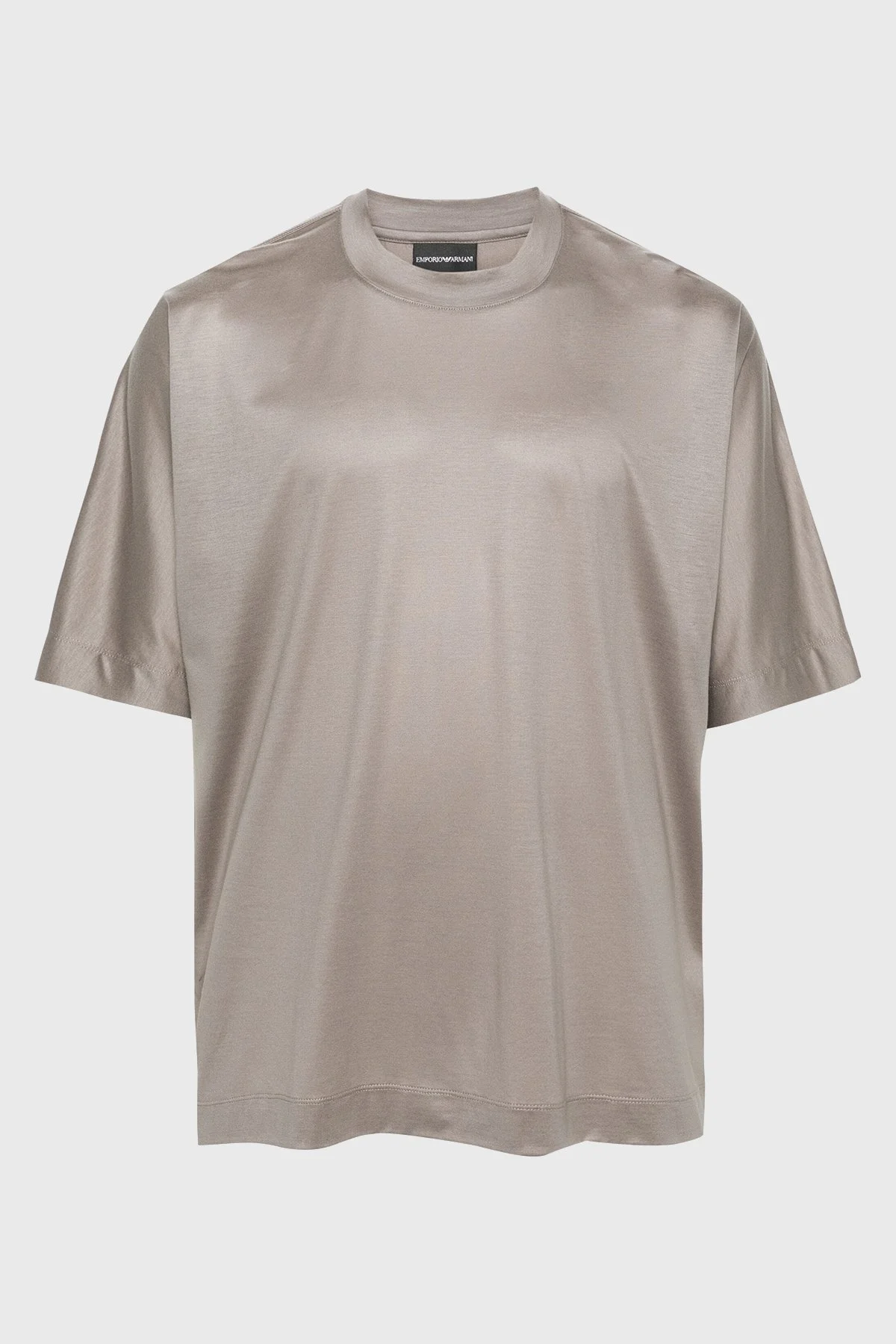 Emporio Armani Oversize Fit Bisiklet Yaka Erkek T Shirt 3D1TG2 1JUVZ 0650 BEJ - 4