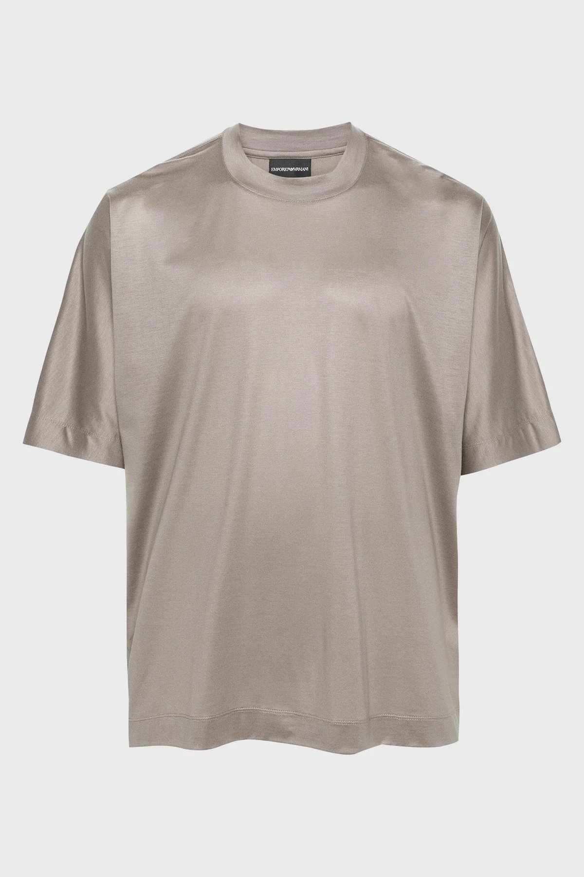 Emporio Armani Oversize Fit Bisiklet Yaka Erkek T Shirt 3D1TG2 1JUVZ 0650 BEJ - 4