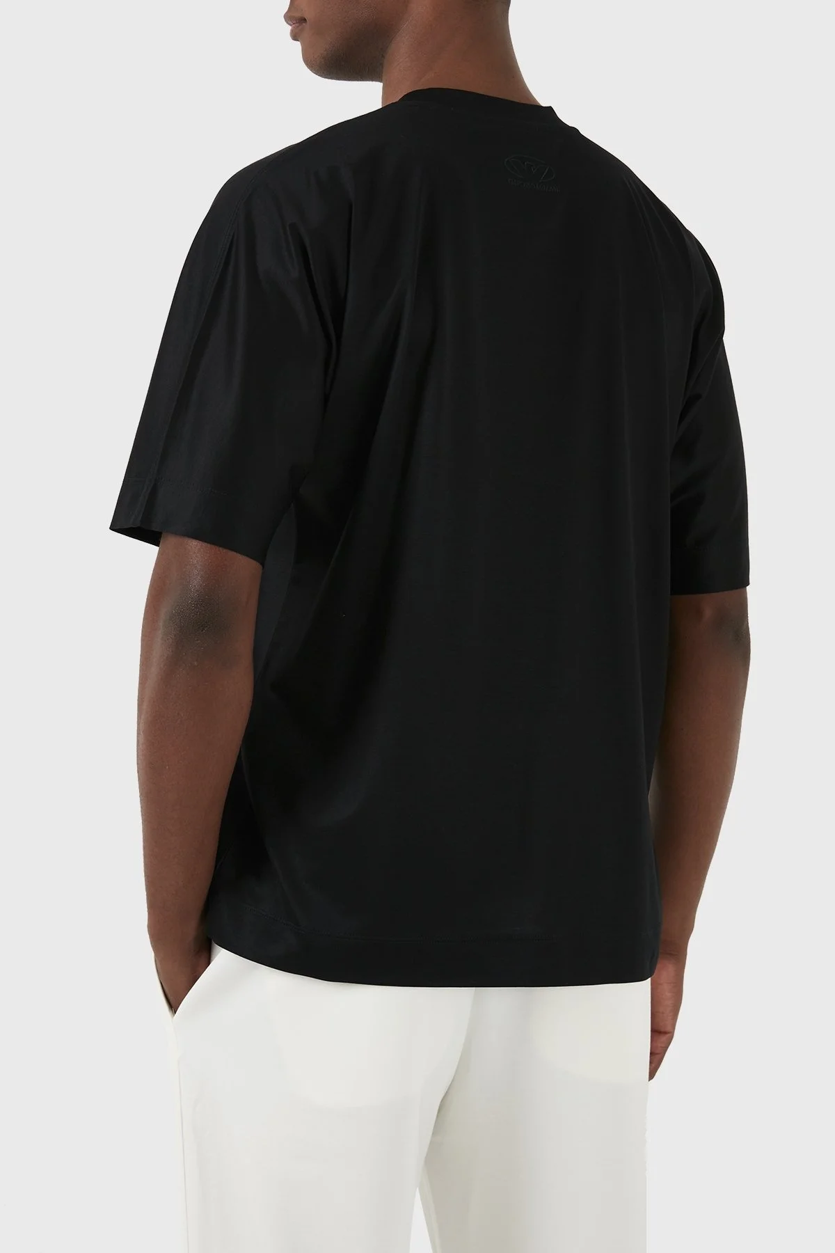 Emporio Armani Oversize Fit Bisiklet Yaka Erkek T Shirt 3D1TG2 1JUVZ 0999 SİYAH - 3