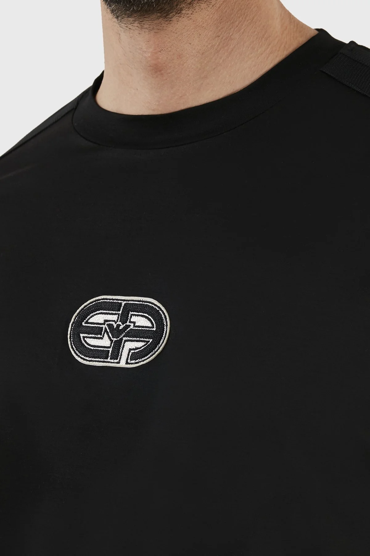 Emporio Armani Pamuk Karışımlı Bisiklet Yaka Comfort Fit Erkek T Shirt 3R1TT6 1JUVZ 0999 SİYAH - 6