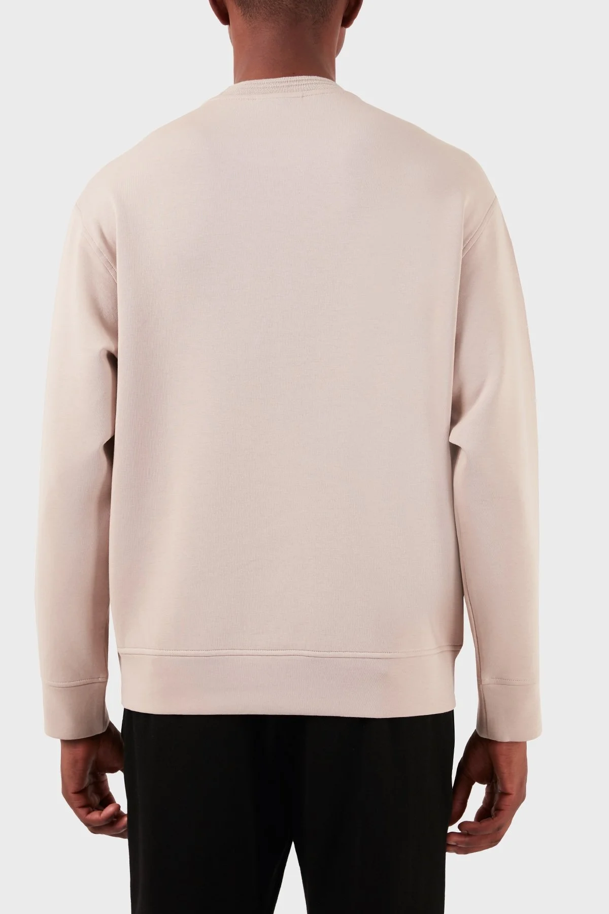 Emporio Armani Pamuk Karışımlı Bisiklet Yaka Regular Fit Erkek Sweat 3D1MDX 1JHSZ 0178 BEJ - 3