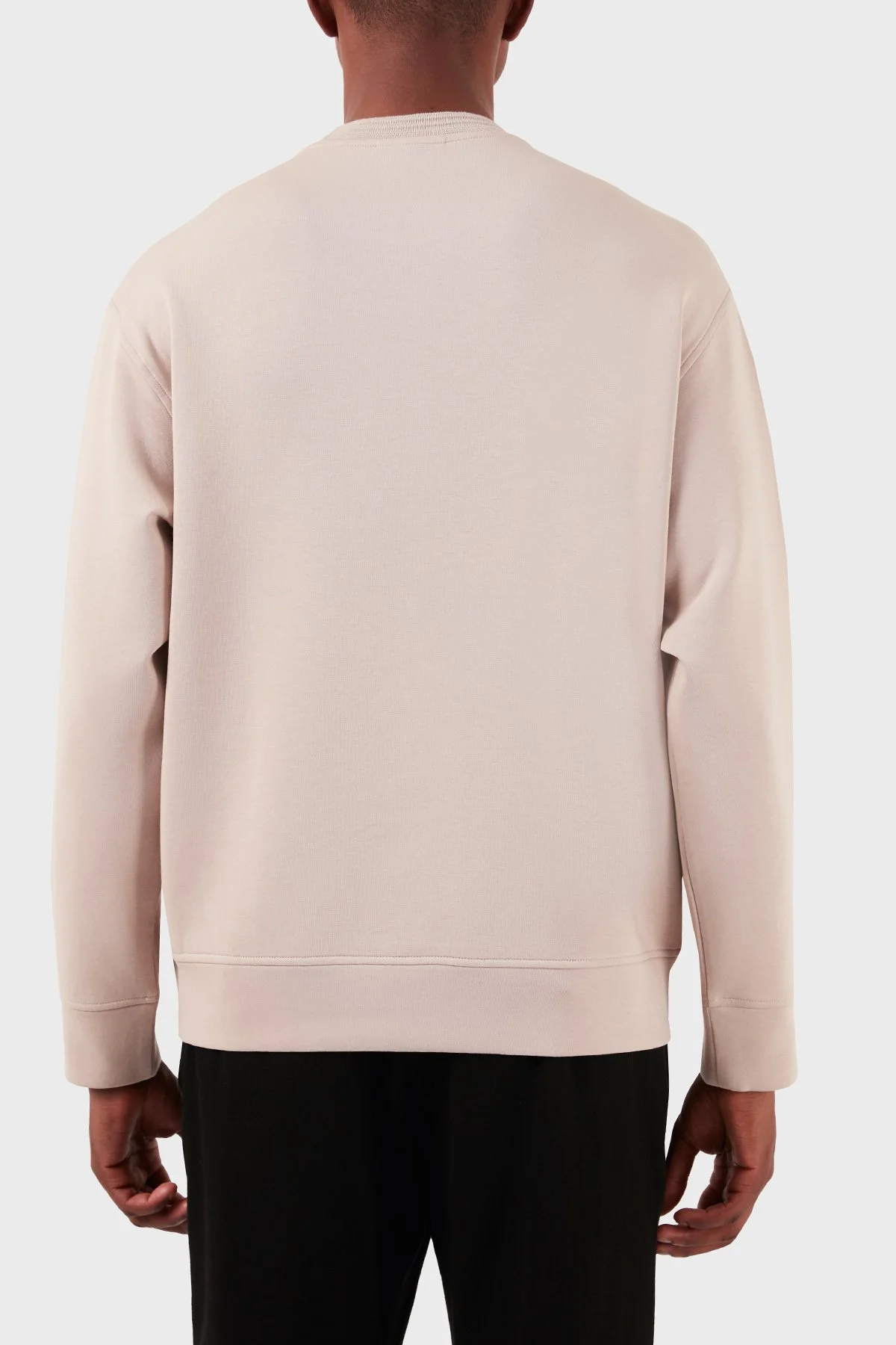Emporio Armani Pamuk Karışımlı Bisiklet Yaka Regular Fit Erkek Sweat 3D1MDX 1JHSZ 0178 BEJ - 3