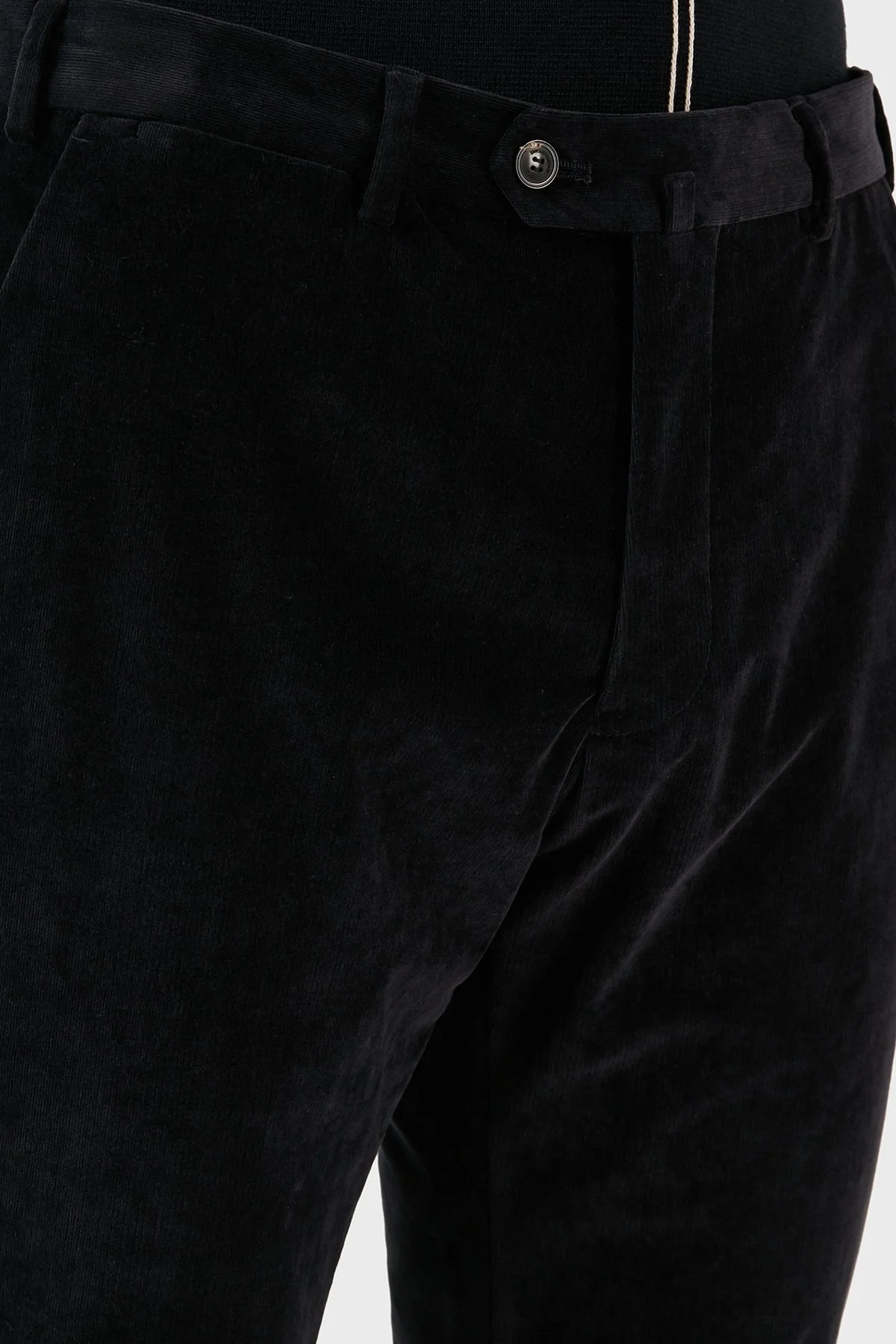 Emporio Armani Pamuk Karışımlı İnce Fitilli Normal Bel Regular Fit Erkek Pantolon H41P61 E1619 922 LACİVERT - 5