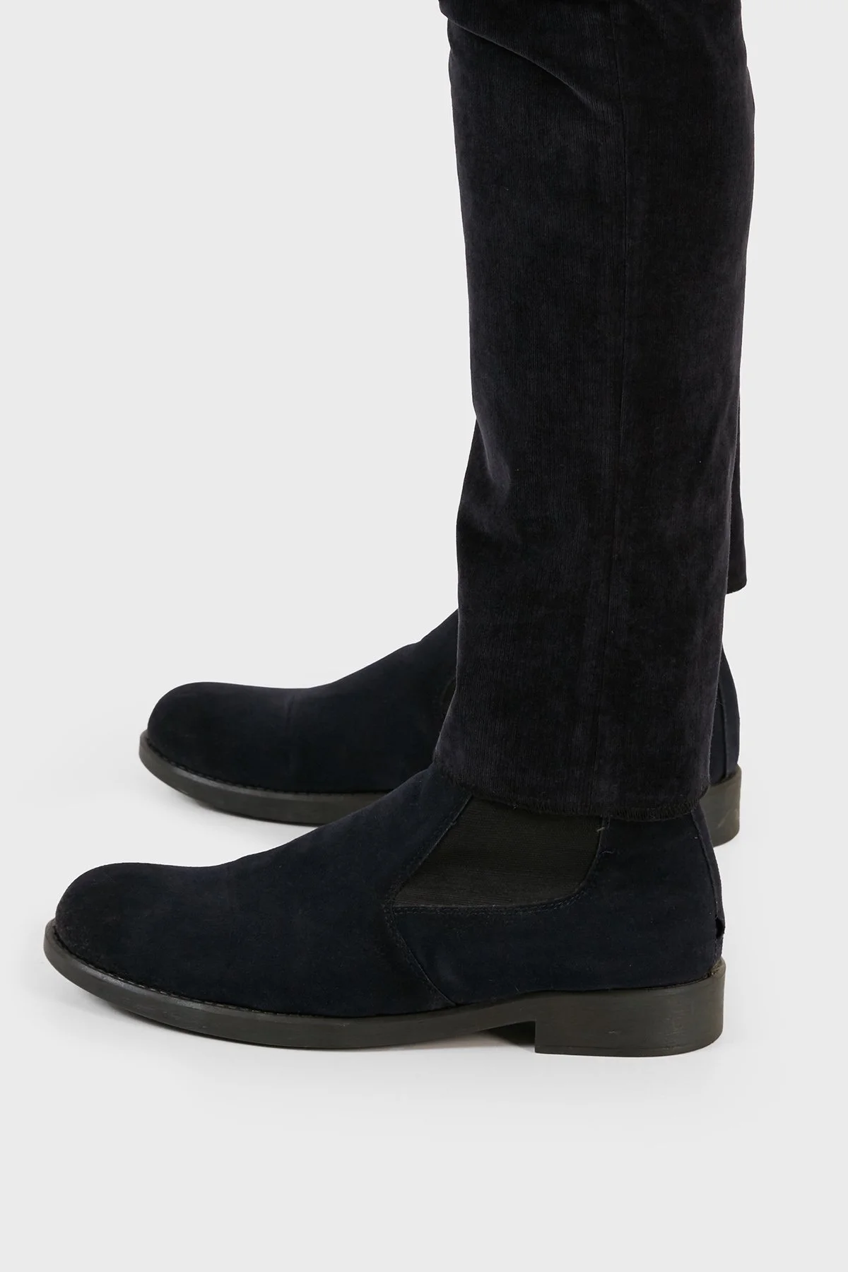 Emporio Armani Pamuk Karışımlı İnce Fitilli Normal Bel Regular Fit Erkek Pantolon H41P61 E1619 922 LACİVERT - 6