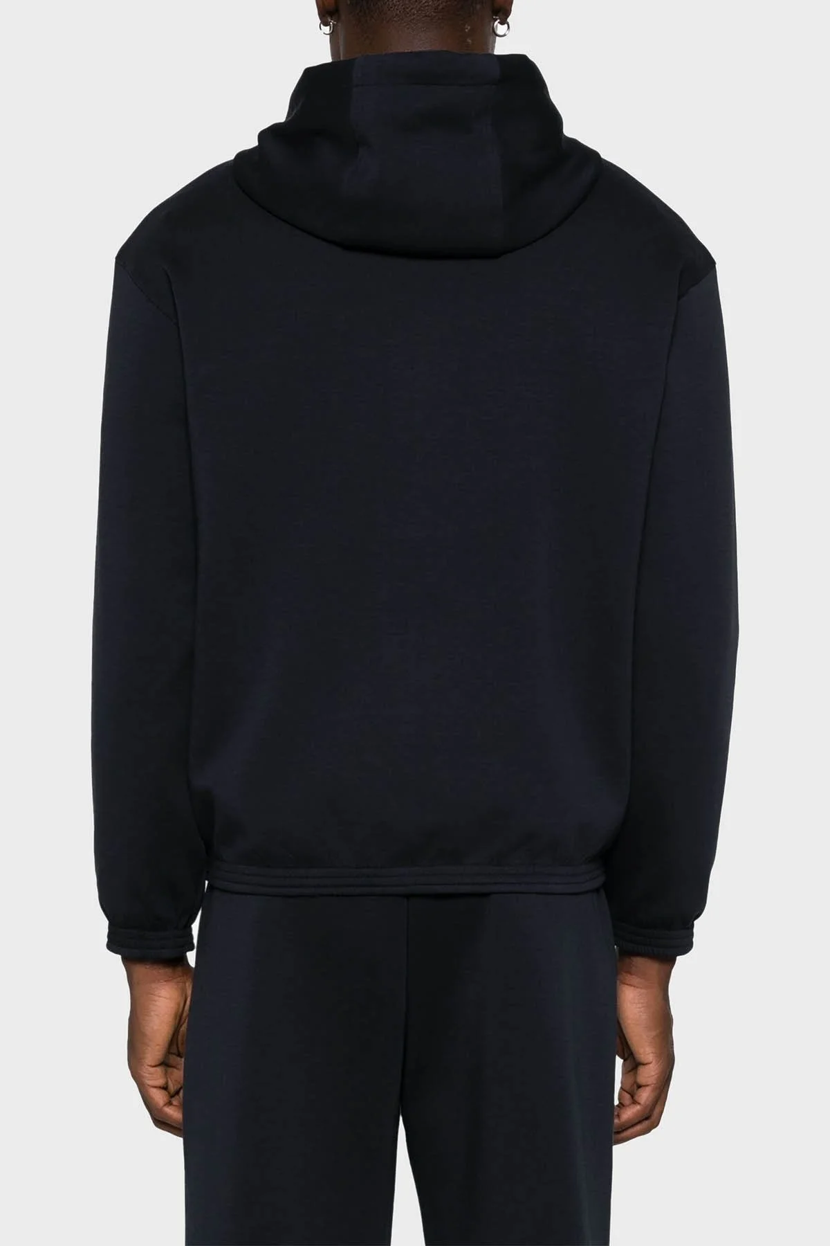 Emporio Armani Pamuk Karışımlı Kapüşonlu Çift Taraflı Bomber Erkek Ceket 6D1MD3 1JHSZ 0920 LACİVERT - 3