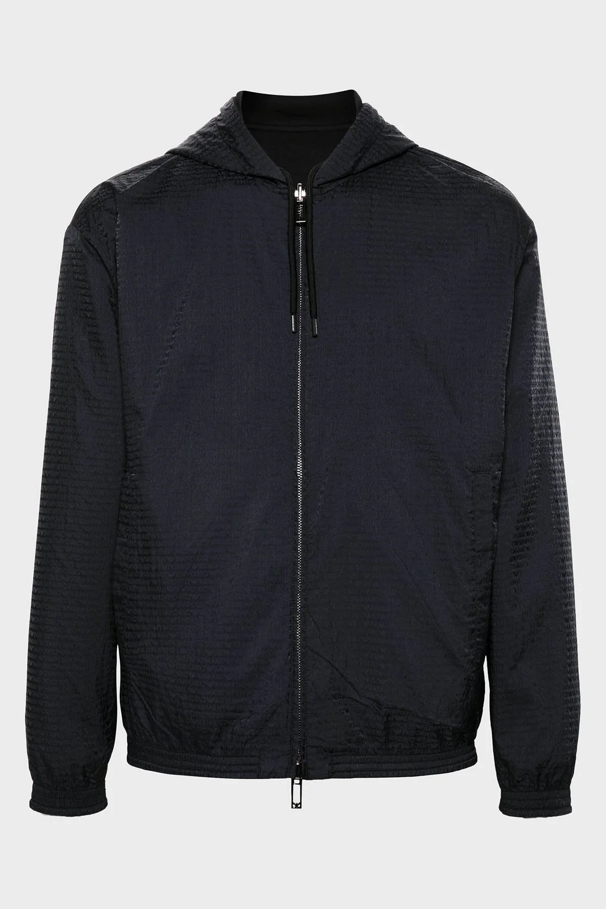 Emporio Armani Pamuk Karışımlı Kapüşonlu Çift Taraflı Bomber Erkek Ceket 6D1MD3 1JHSZ 0920 LACİVERT - 6