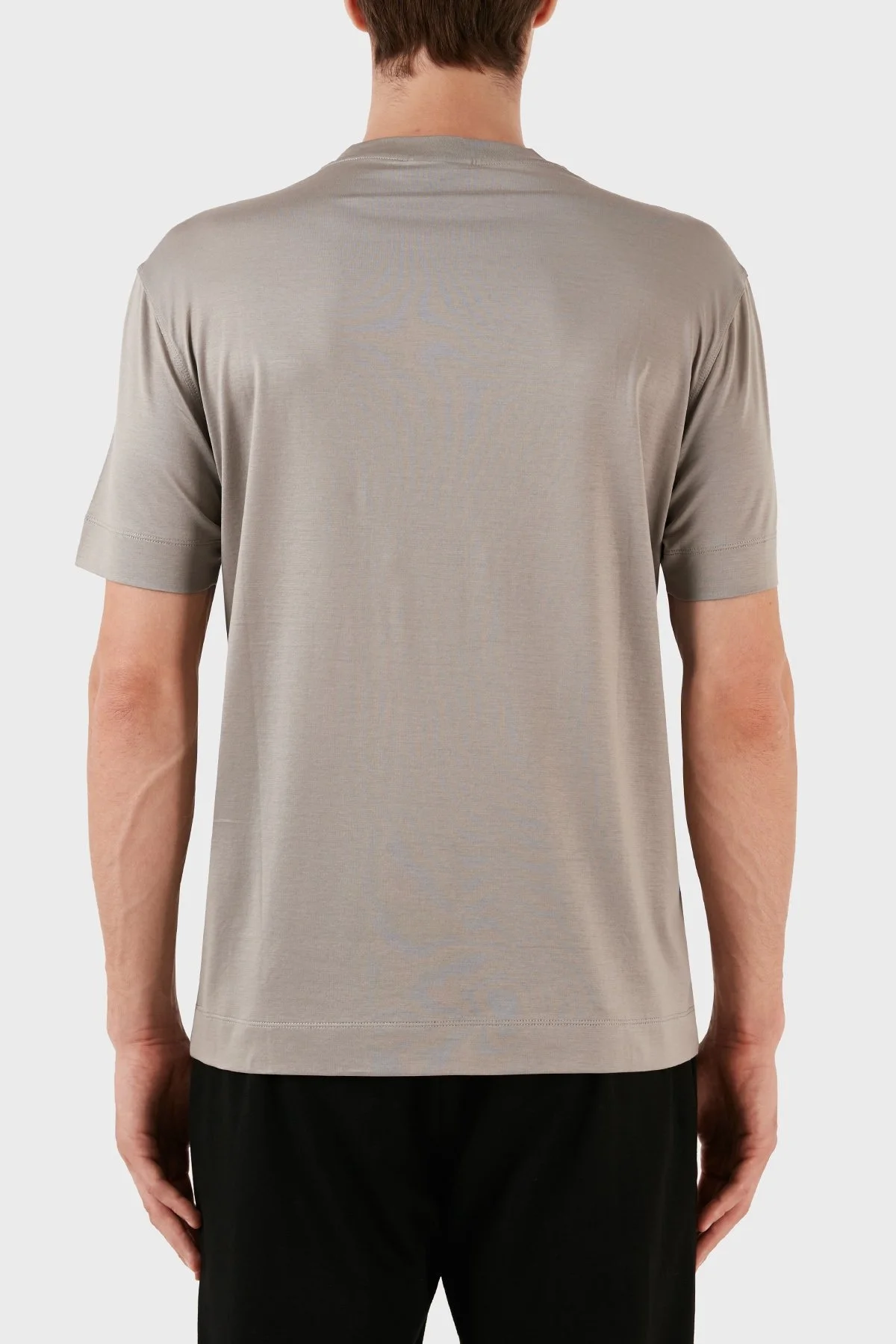 Emporio Armani Pamuk Karışımlı Regular Fit Bisiklet Yaka Erkek T Shirt 6R1T78 1JUVZ 0643 VİZON - 2