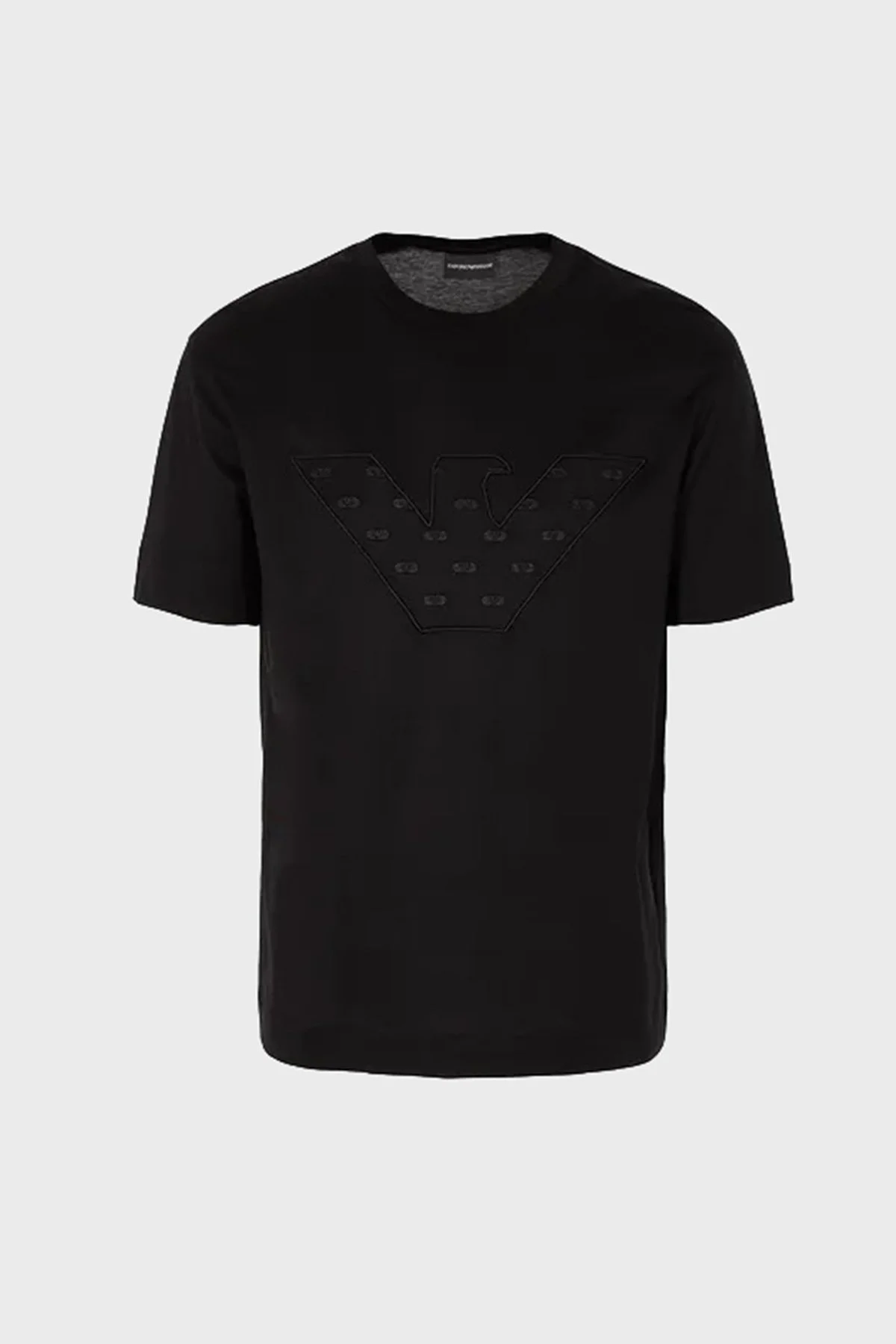 Emporio Armani Pamuk Karışımlı Regular Fit Bisiklet Yaka Erkek T Shirt 6R1T78 1JUVZ 0999 SİYAH - 4