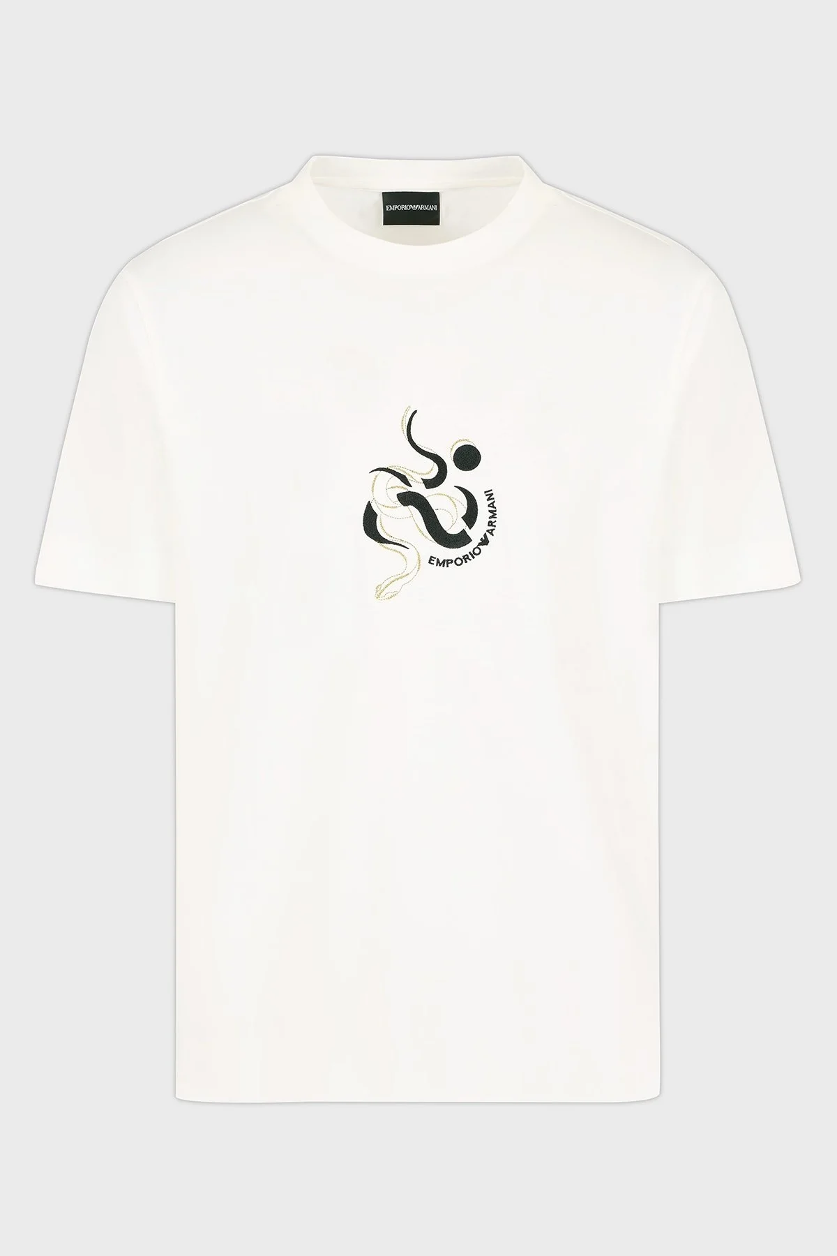 Emporio Armani Pamuk Karışımlı Regular Fit Bisiklet Yaka Erkek T Shirt EM001702 AF10017 U0003 BEYAZ - 5