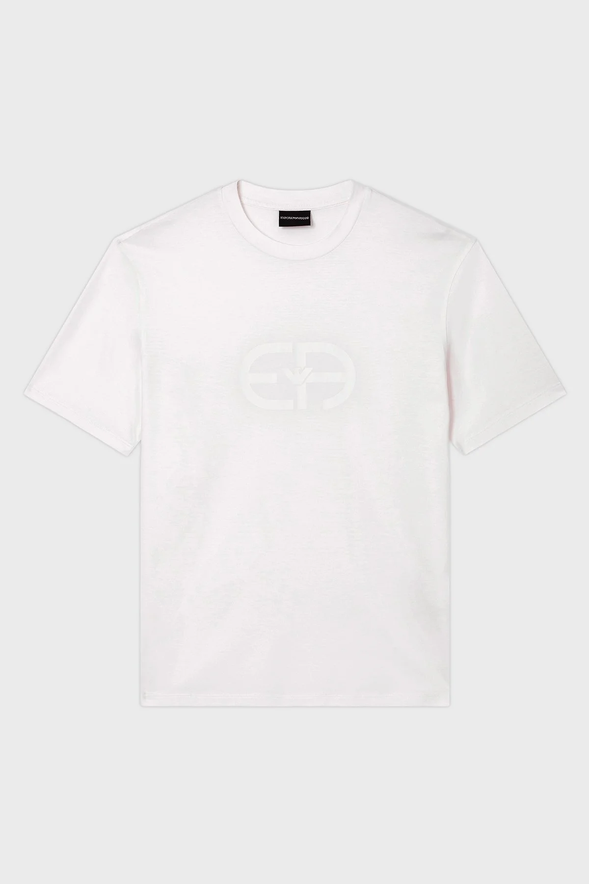 Emporio Armani Pamuk Karışımlı Regular Fit Bisiklet Yaka Erkek T Shirt EM004581 AF10017 U0003 BEYAZ - 5