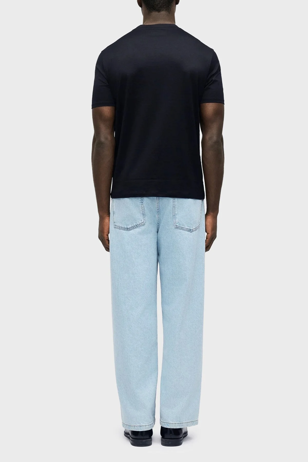 Emporio Armani Pamuk Karışımlı Regular Fit Bisiklet Yaka Erkek T Shirt EM004581 AF10017 UB118 LACİVERT - 2