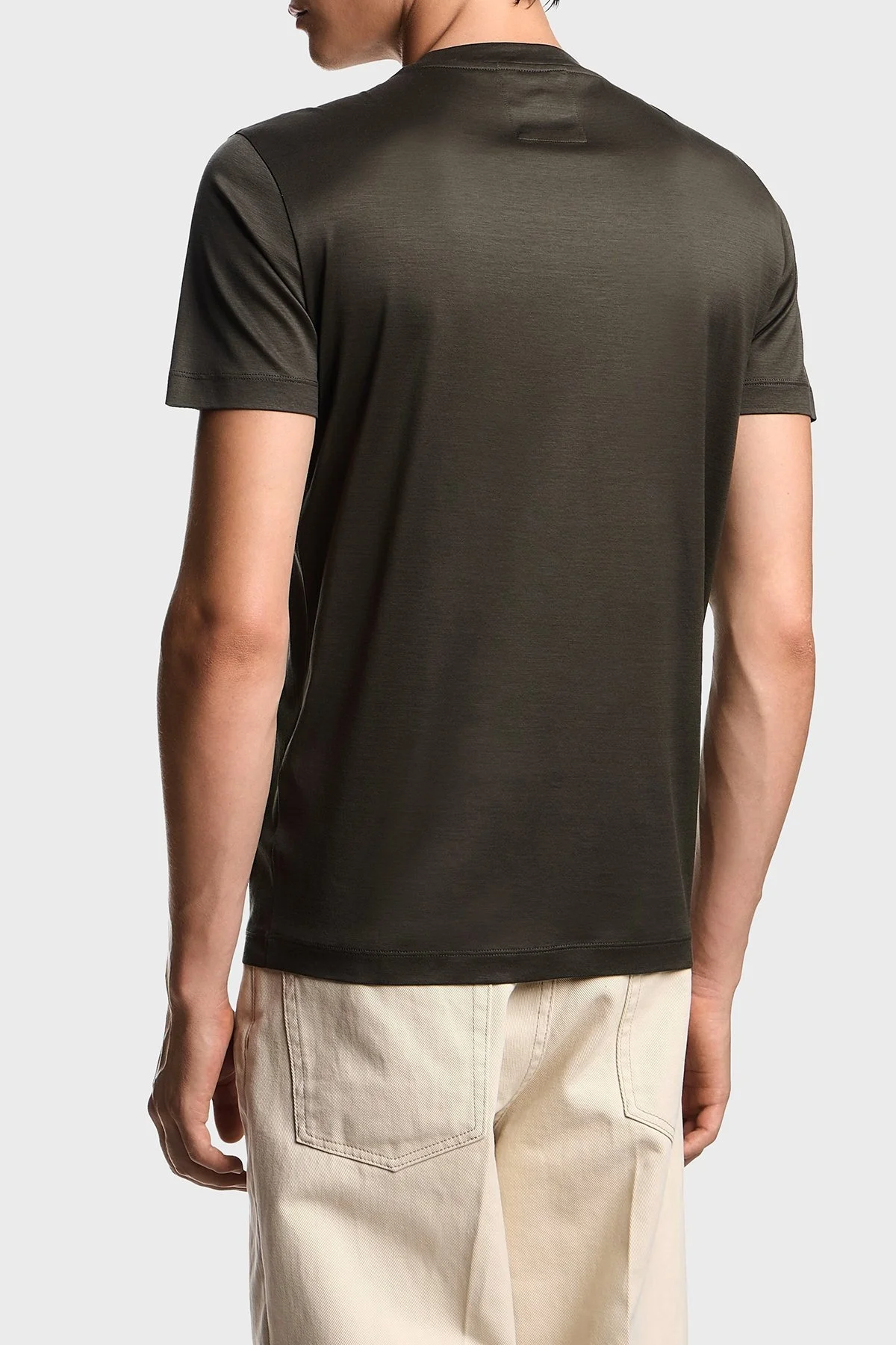 Emporio Armani Pamuk Karışımlı Regular Fit Bisiklet Yaka Logolu Erkek T Shirt 8N1TD8 1JUVZ U8120 SİYAH - 2