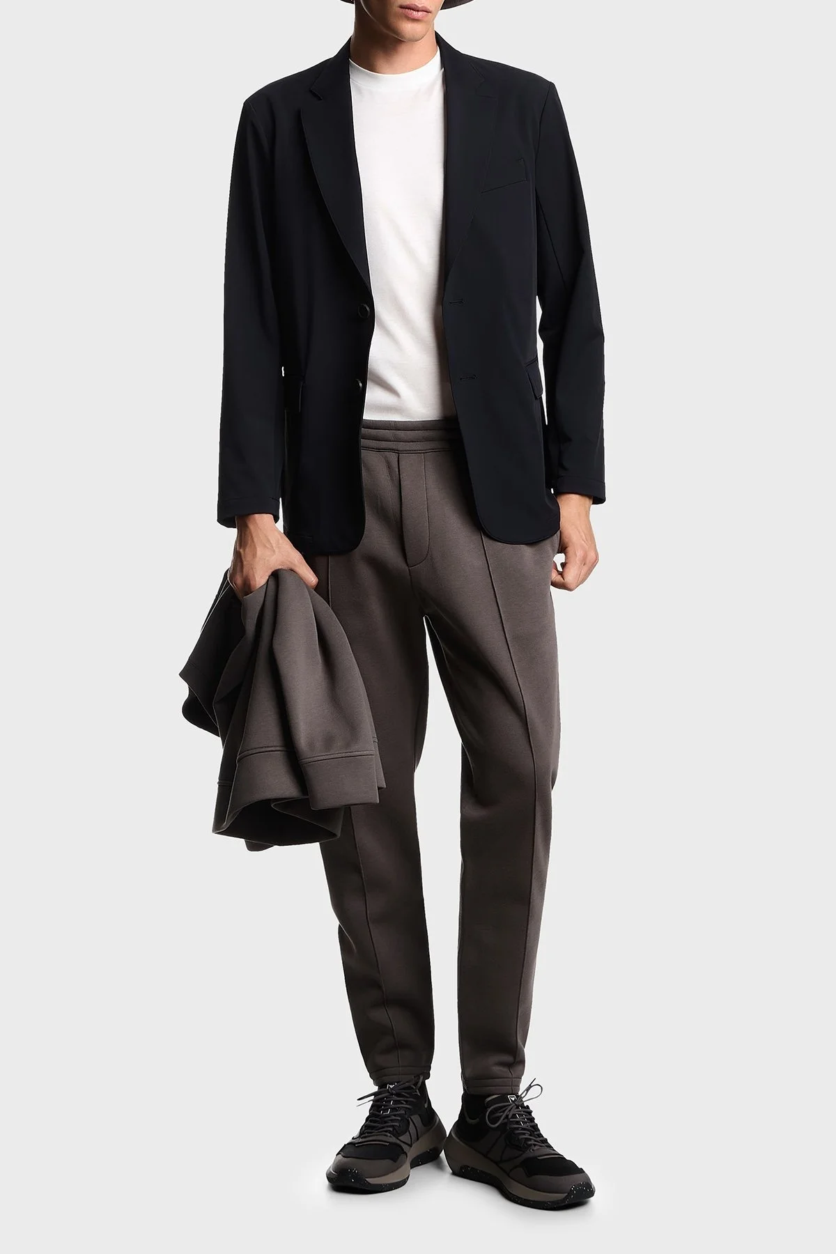 Emporio Armani Pamuk Karışımlı Regular Fit Bisiklet Yaka Logolu Erkek T Shirt EM003137 AF10761 U0003 BEYAZ - 2