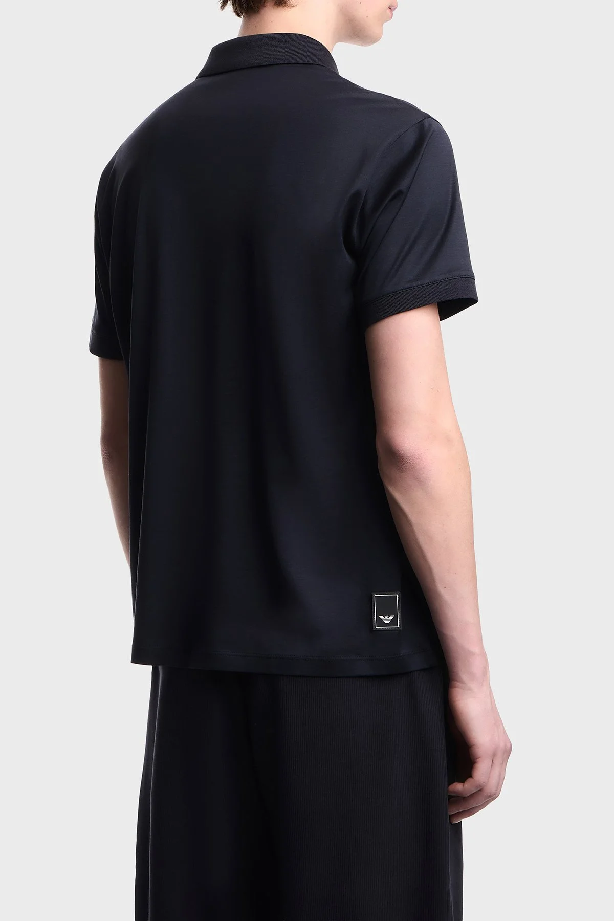 Emporio Armani Pamuk Karışımlı Regular Fit Düğmeli Erkek Polo EM005492 AF24839 UB118 LACİVERT - 3