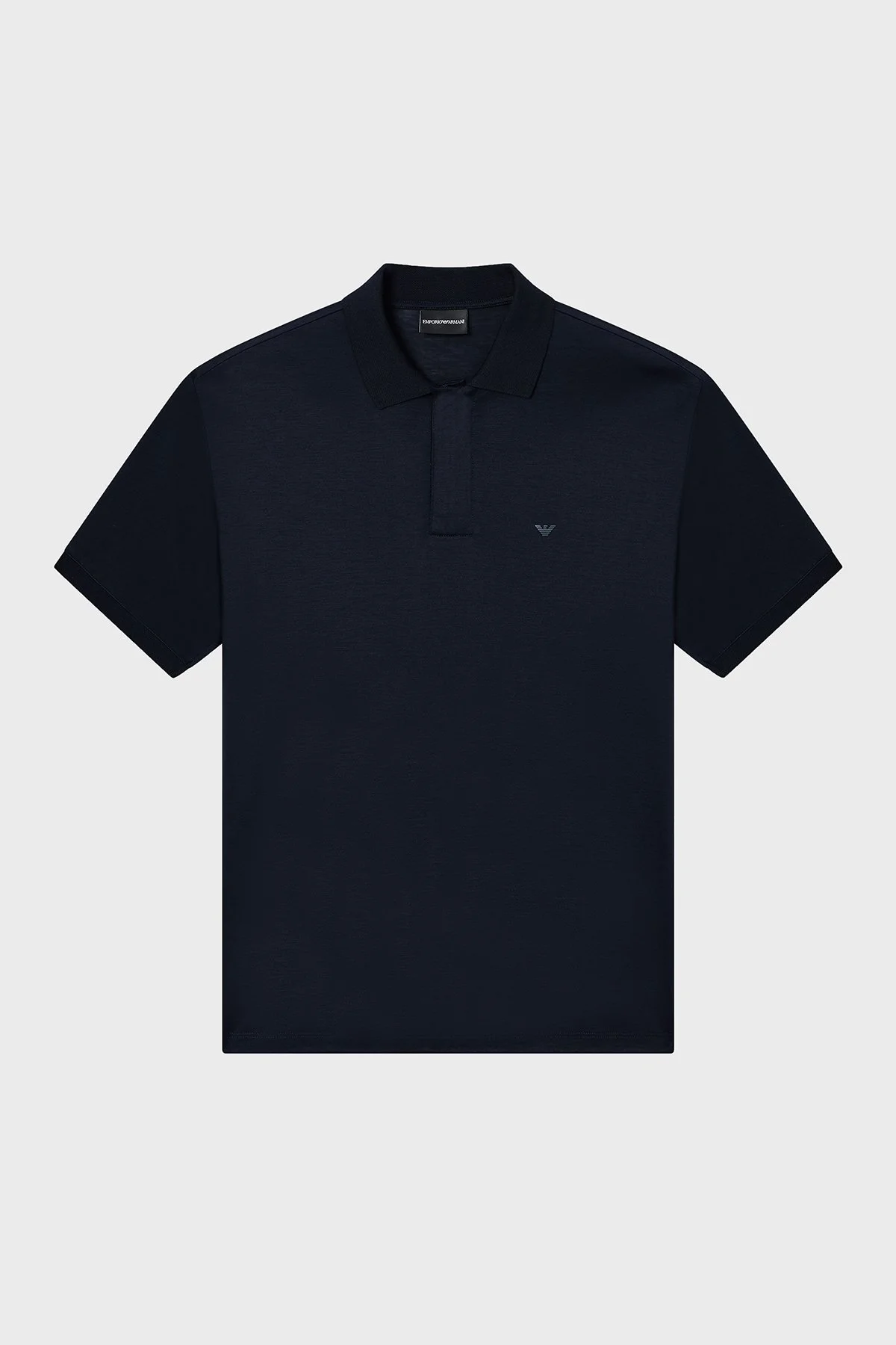 Emporio Armani Pamuk Karışımlı Regular Fit Düğmeli Erkek Polo EM005492 AF24839 UB118 LACİVERT - 4
