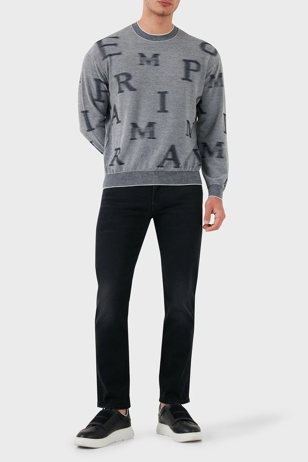 Emporio Armani Pamuk Karışımlı Regular Fit Düz Paça Jeans Erkek Kot Pantolon 6D1J06 1D96Z 0006 SİYAH - 3