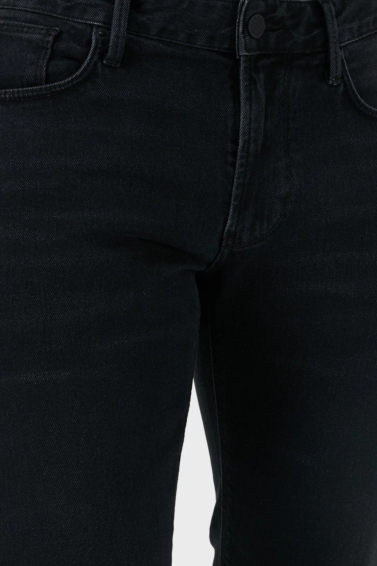 Emporio Armani Pamuk Karışımlı Regular Fit Düz Paça Jeans Erkek Kot Pantolon 6D1J06 1D96Z 0006 SİYAH - 5