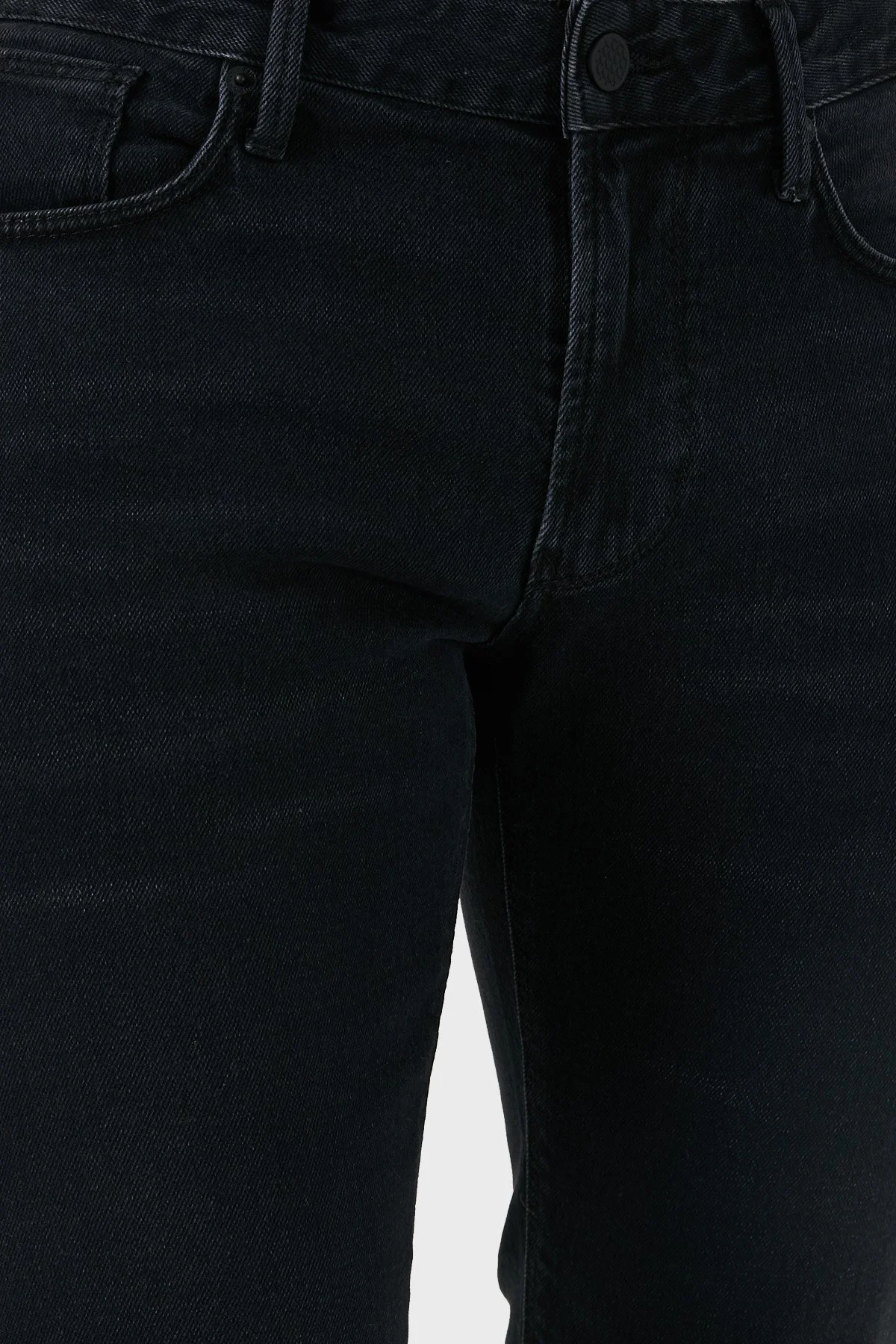Emporio Armani Pamuk Karışımlı Regular Fit Düz Paça Jeans Erkek Kot Pantolon 6D1J06 1D96Z 0006 SİYAH - 5