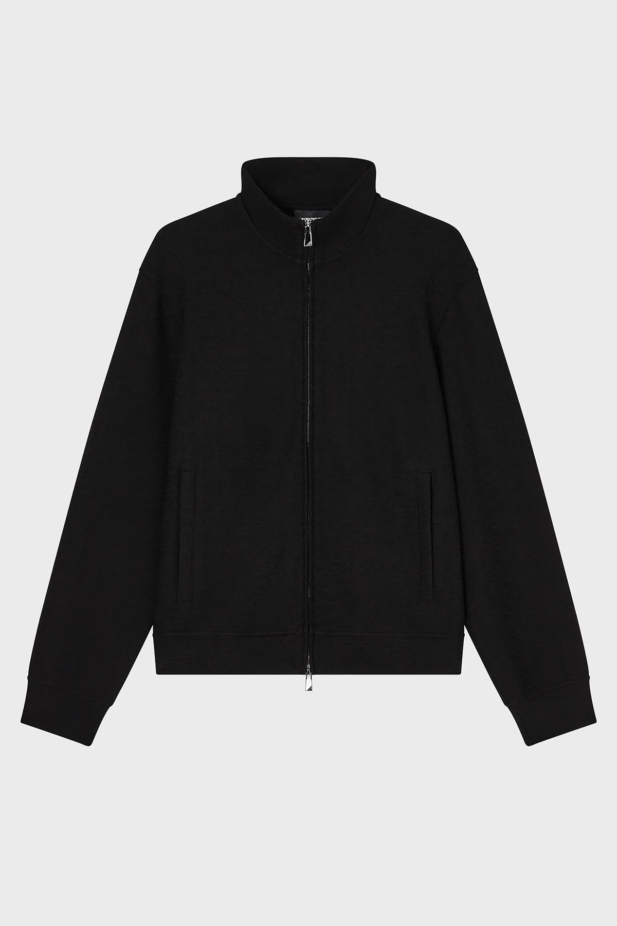 Emporio Armani Pamuk Karışımlı Regular Fit Fermuarlı Dik Yaka Erkek Sweat EM004534 AF13700 FC293 SİYAH - 5